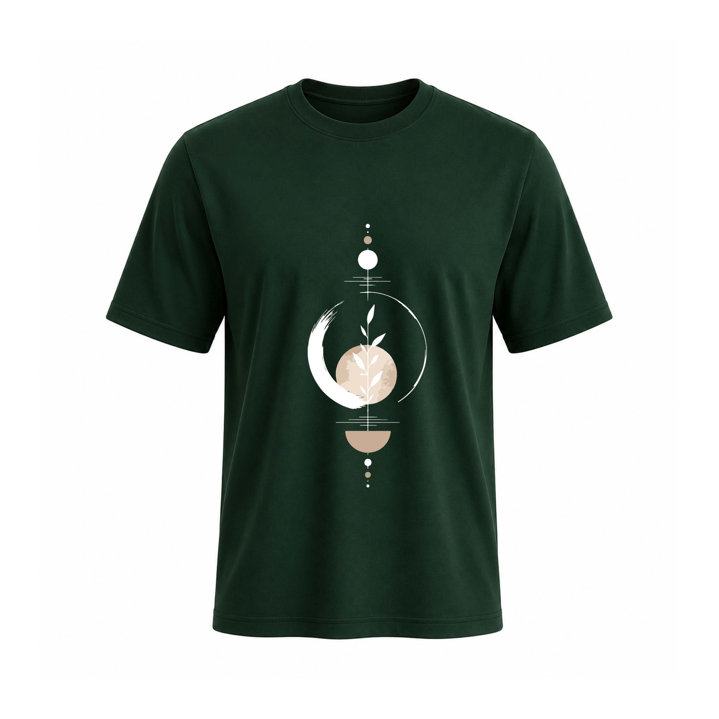 SIIEGE Botanical Moon Soft Cotton T-Shirt For Men