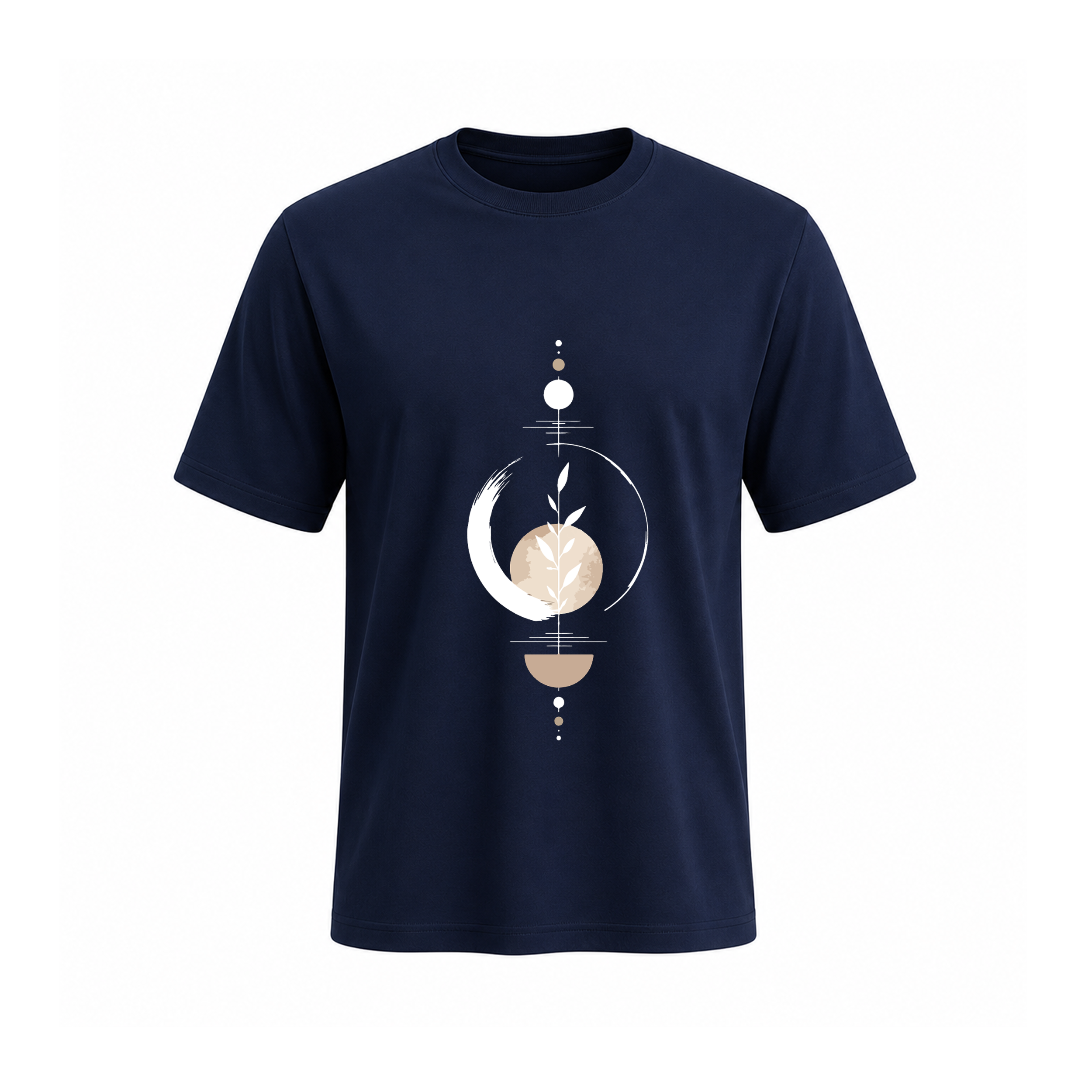 SIIEGE Botanical Moon Soft Cotton T-Shirt For Men