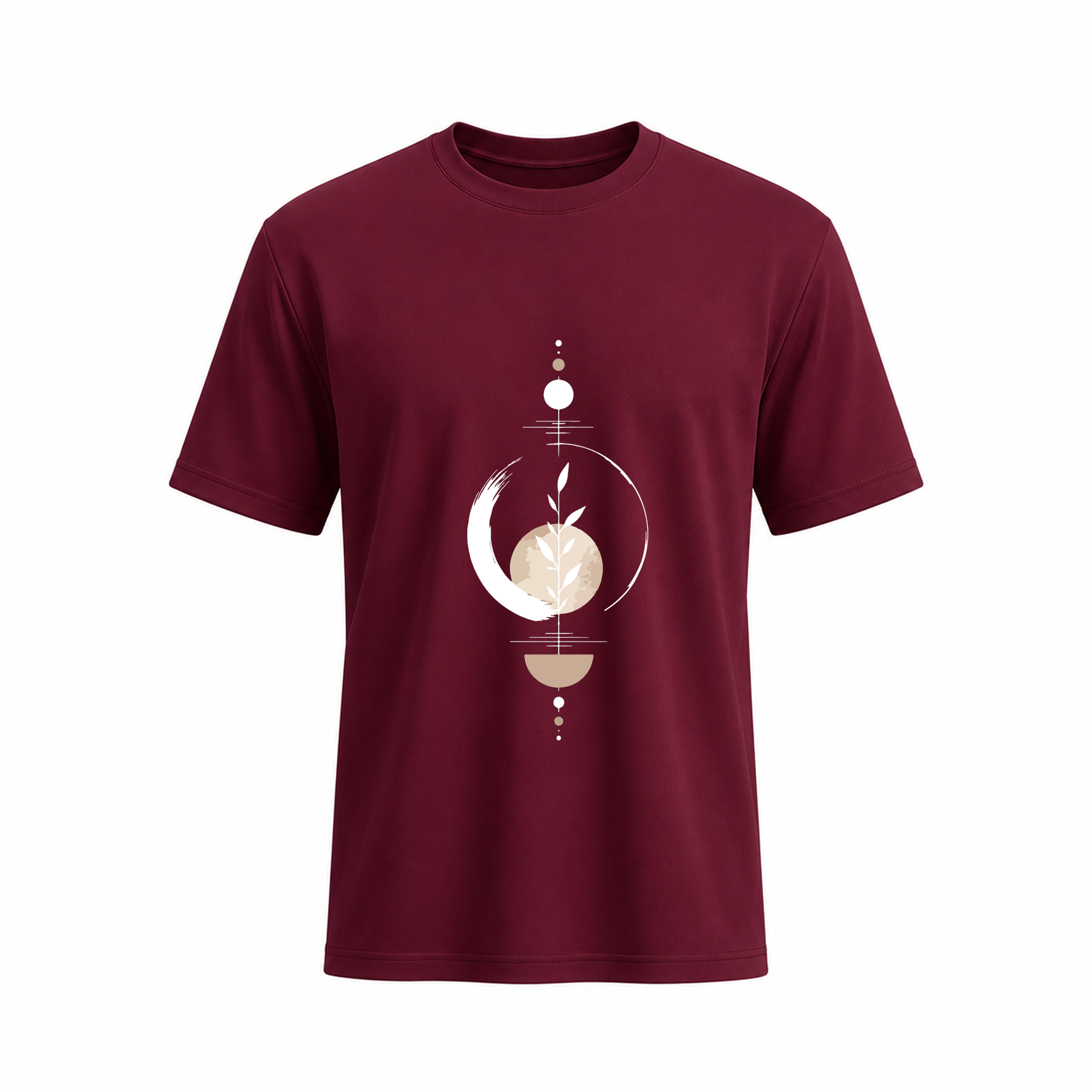 SIIEGE Botanical Moon Soft Cotton T-Shirt For Men