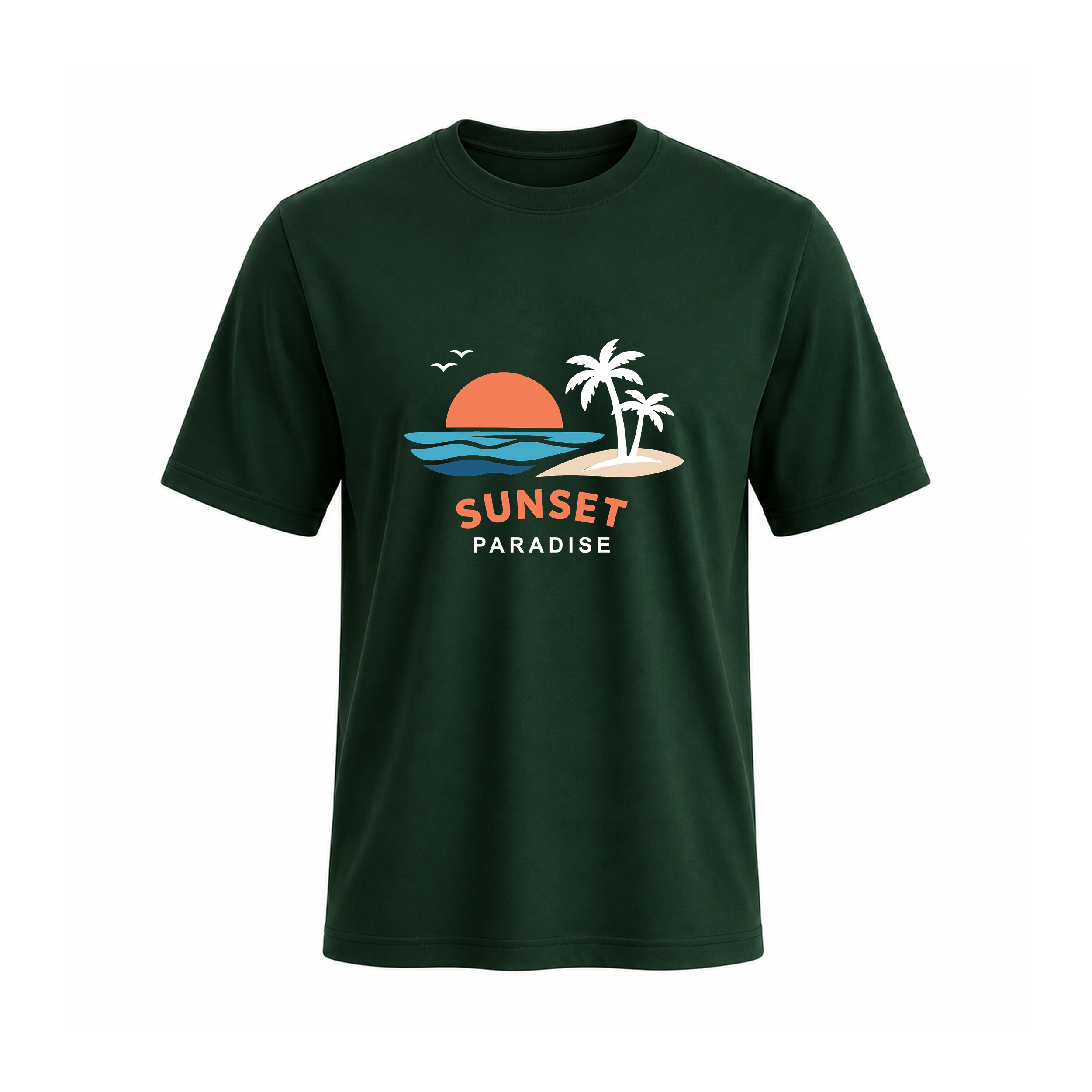 SIIEGE Sunset Paradise Soft Cotton T-Shirt For Men