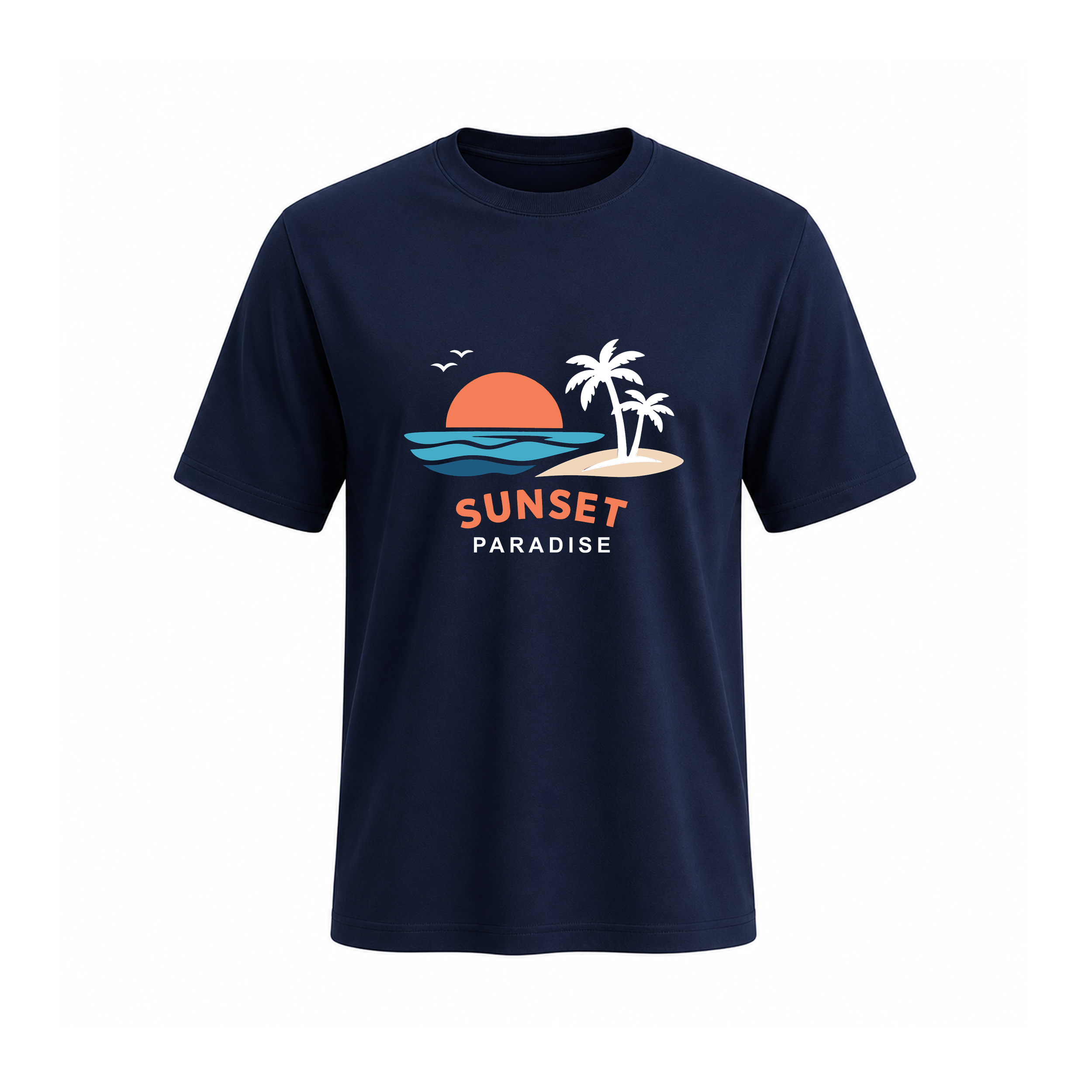 SIIEGE Sunset Paradise Soft Cotton T-Shirt For Men