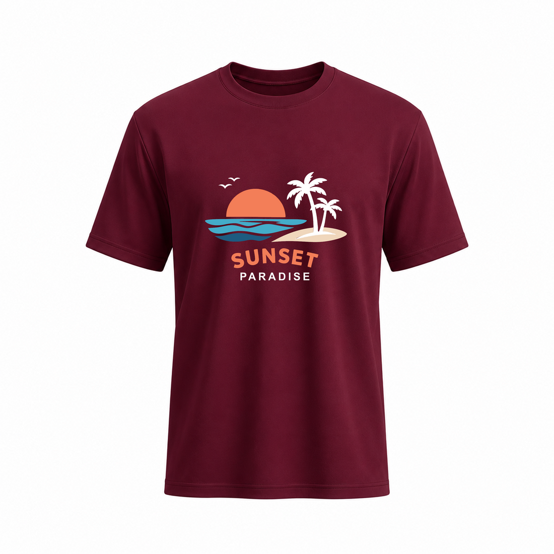 SIIEGE Sunset Paradise Soft Cotton T-Shirt For Men