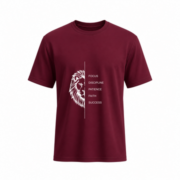 SIIEGE Lion Focus Soft Cotton T-Shirt For Men