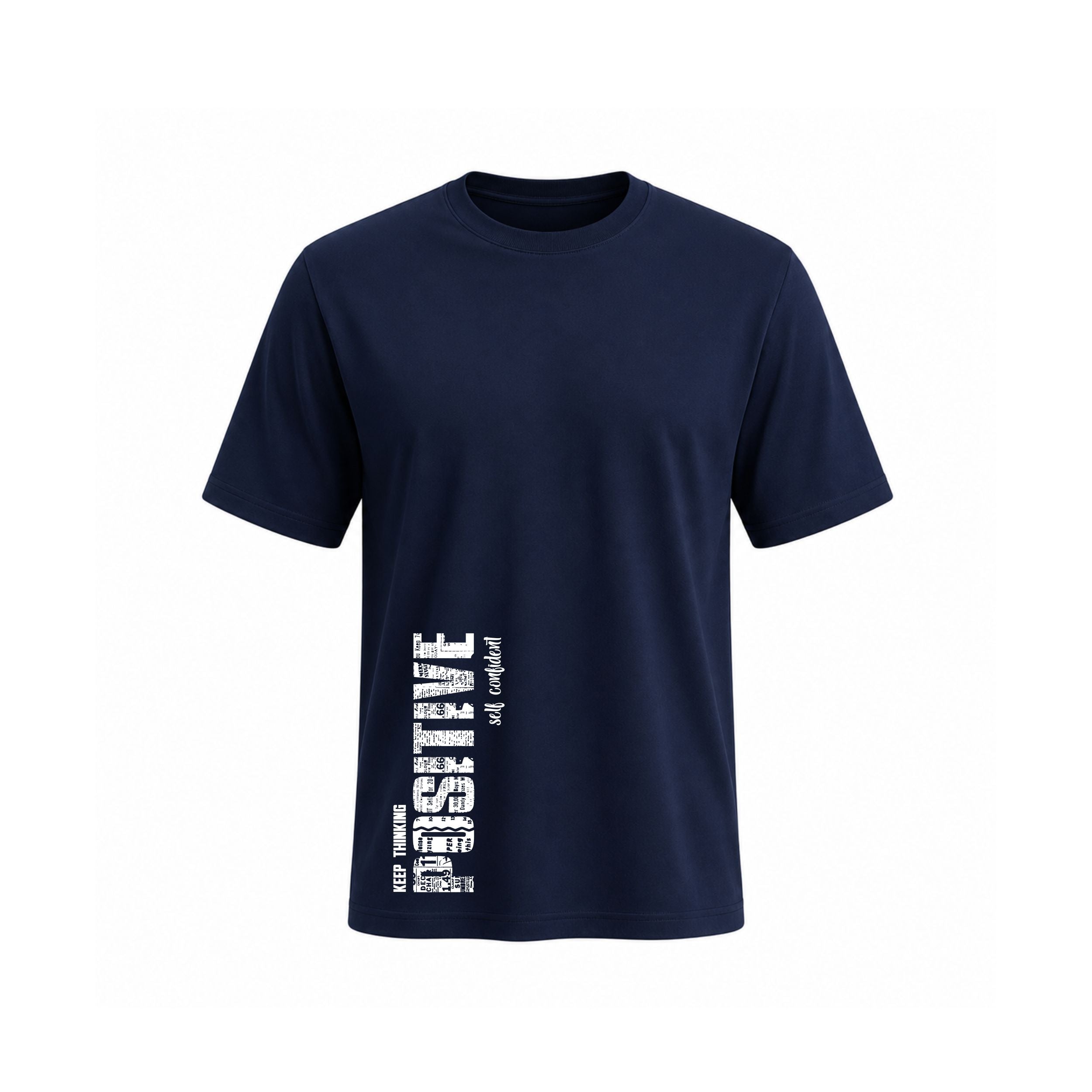 SIIEGE Keep Thinking Possitive Cotton T-Shirt For Men