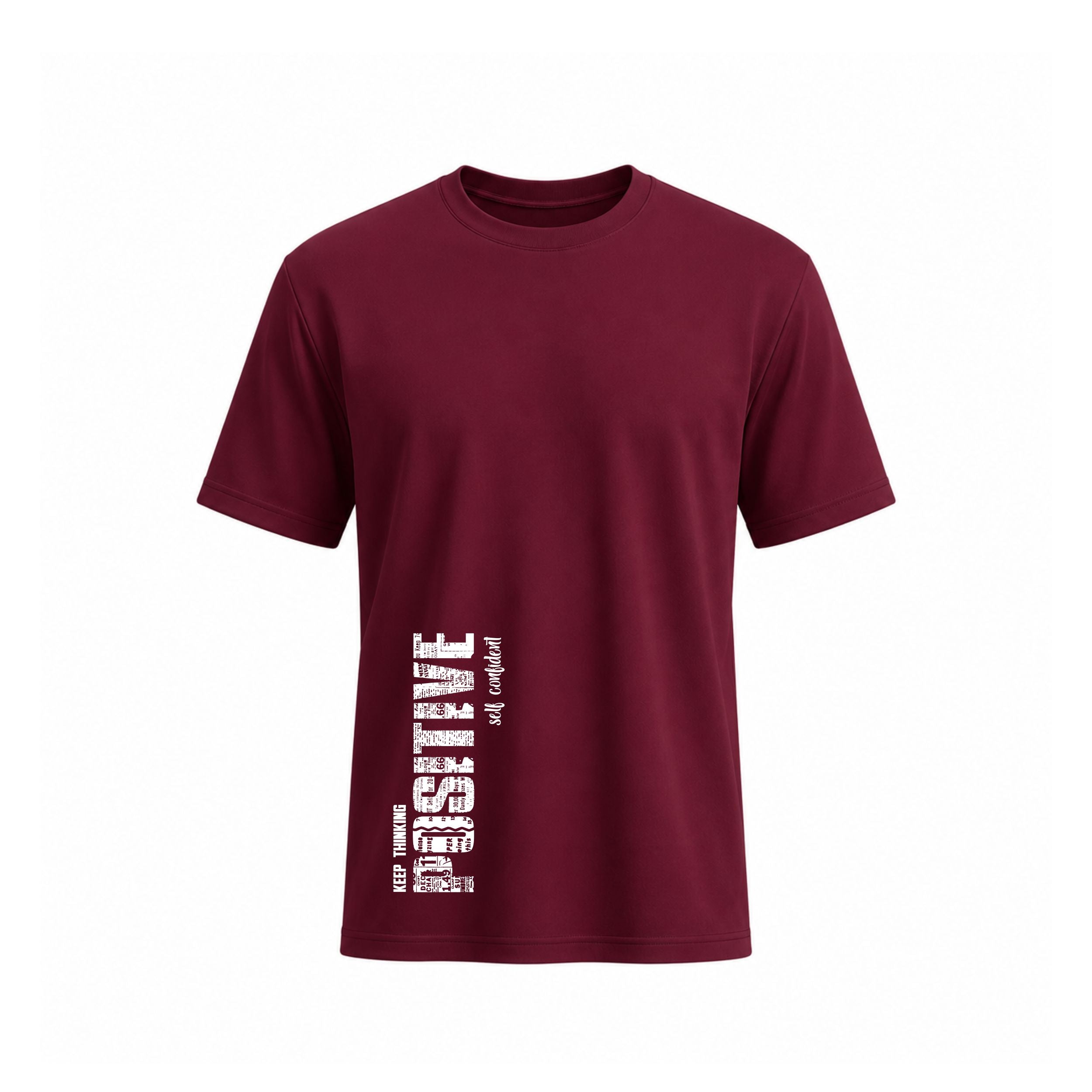 SIIEGE Keep Thinking Possitive Cotton T-Shirt For Men