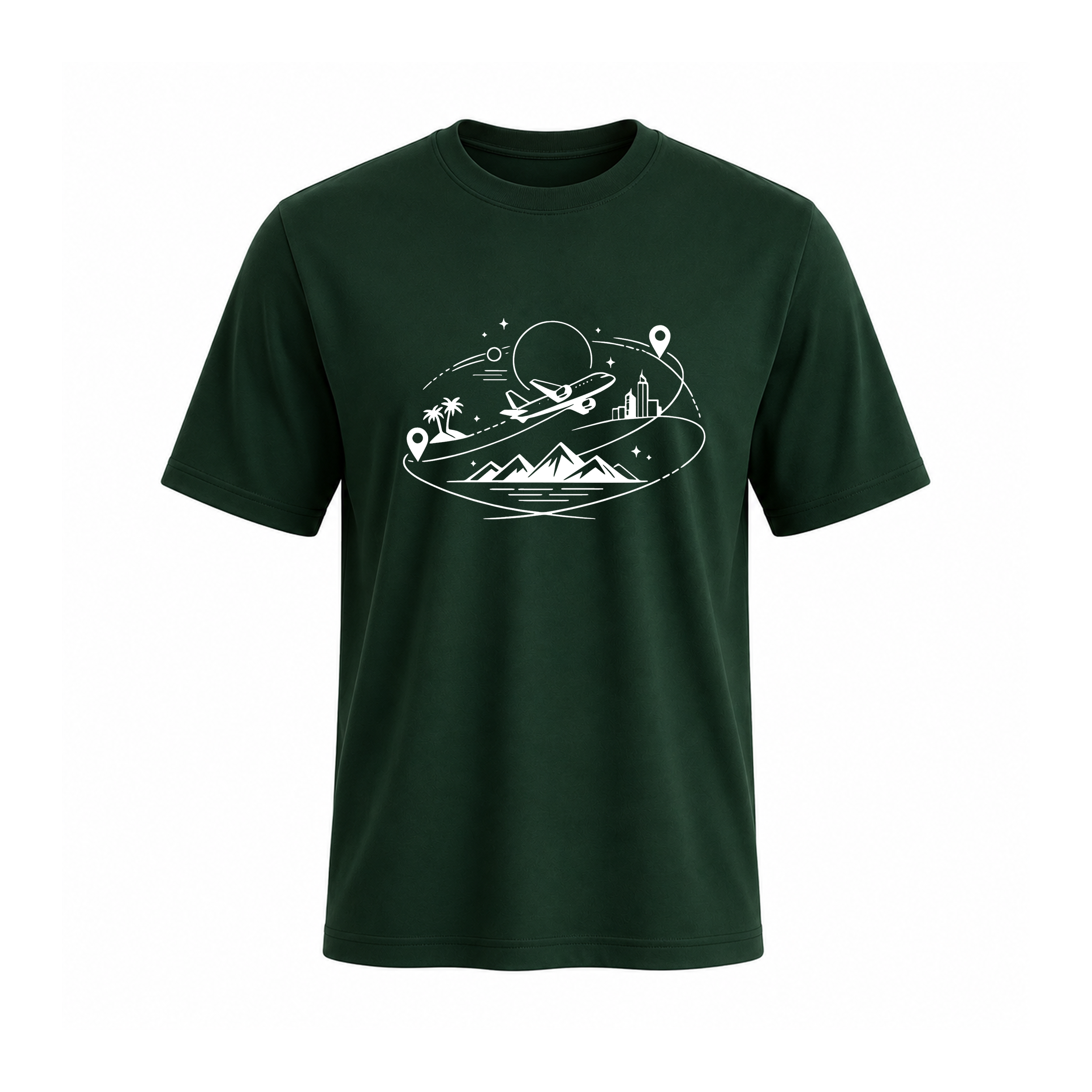 SIIEGE Travel Inspired Soft Cotton T-Shirt For Men