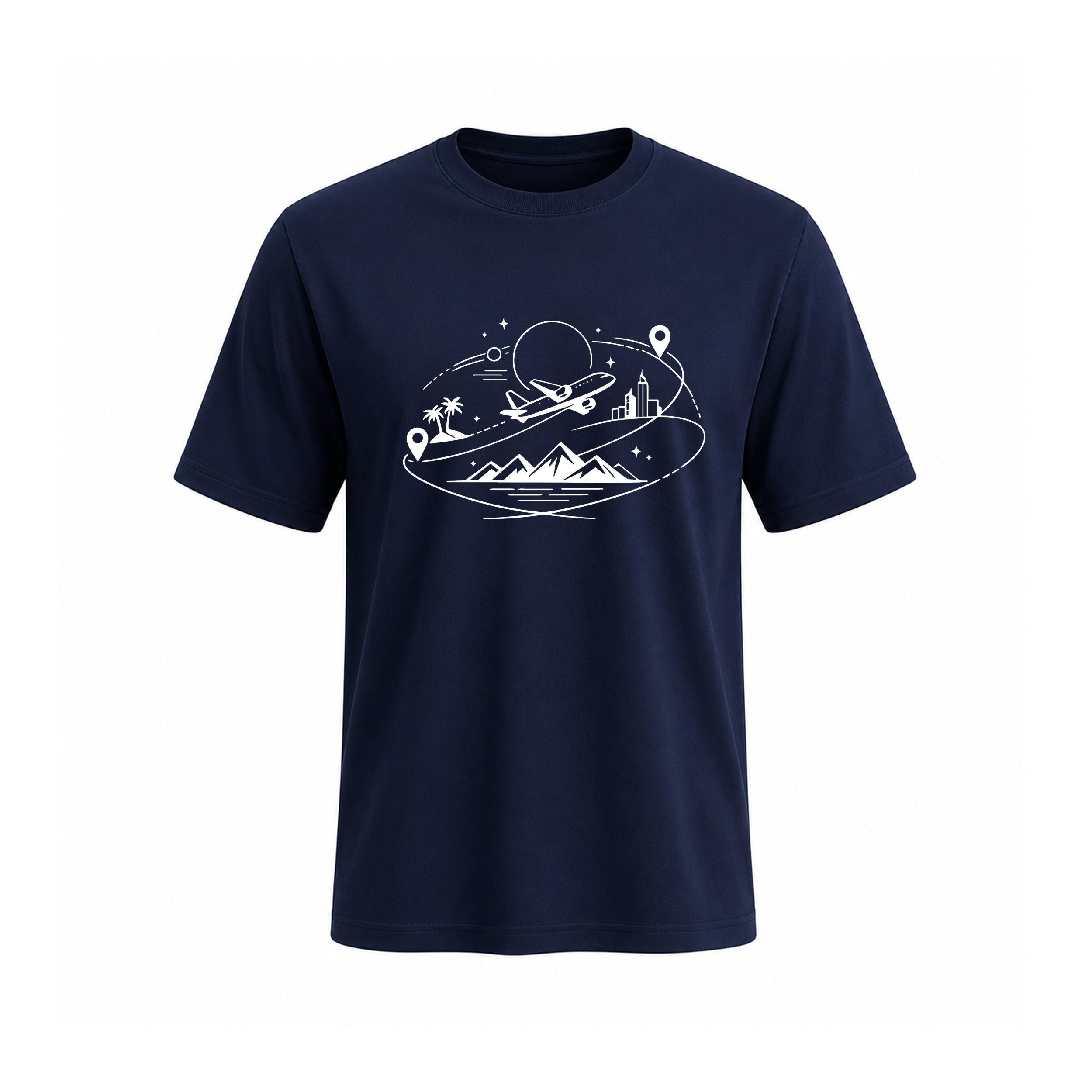 SIIEGE Travel Inspired Soft Cotton T-Shirt For Men
