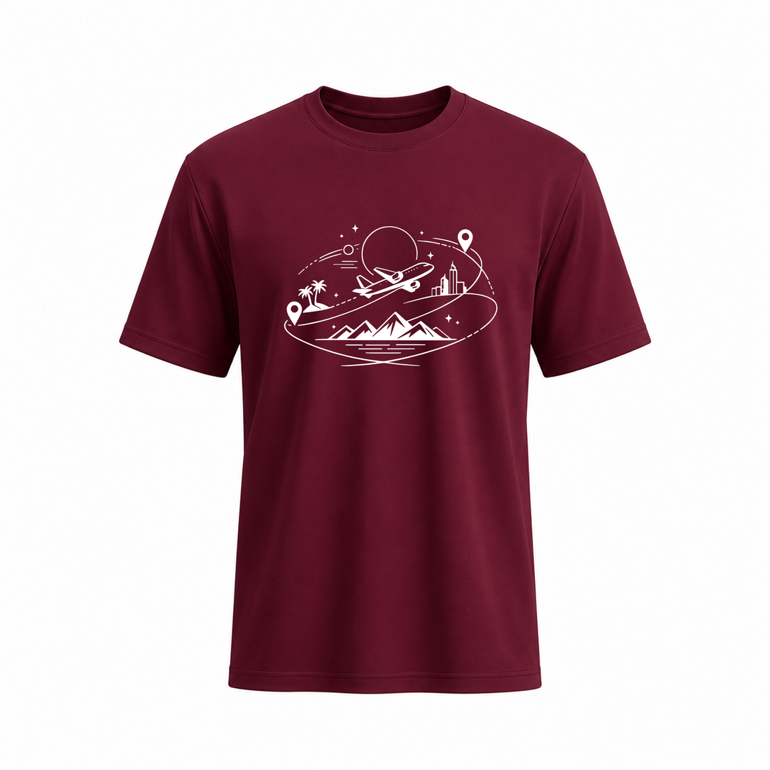 SIIEGE Travel Inspired Soft Cotton T-Shirt For Men
