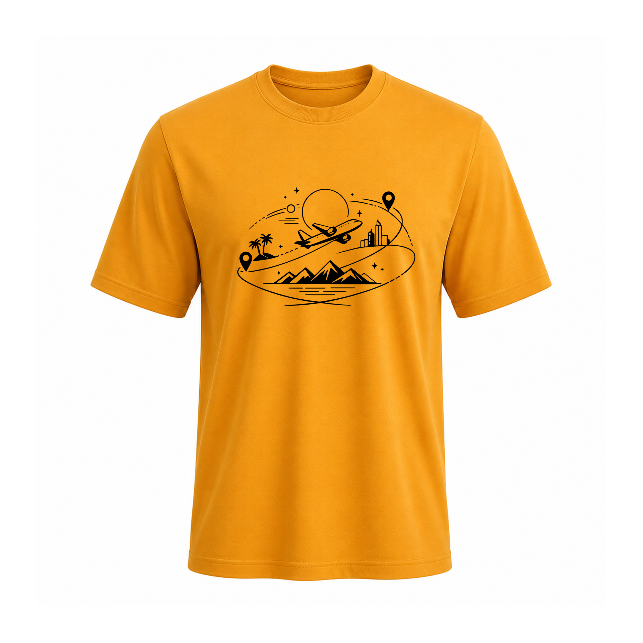 SIIEGE Travel Inspired Soft Cotton T-Shirt For Men