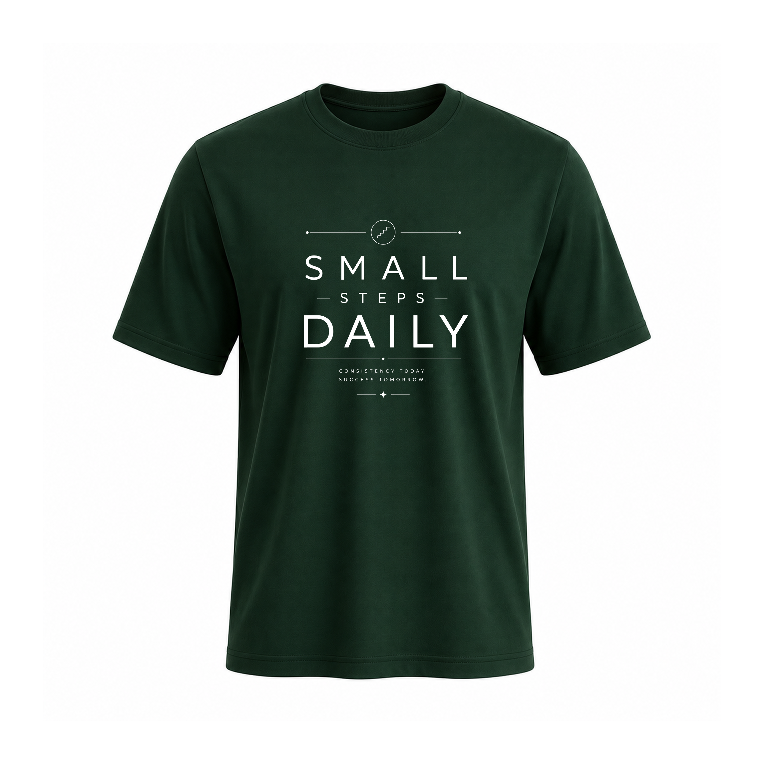 SIIEGE Small Steps Daily Soft Cotton T-Shirt For Men