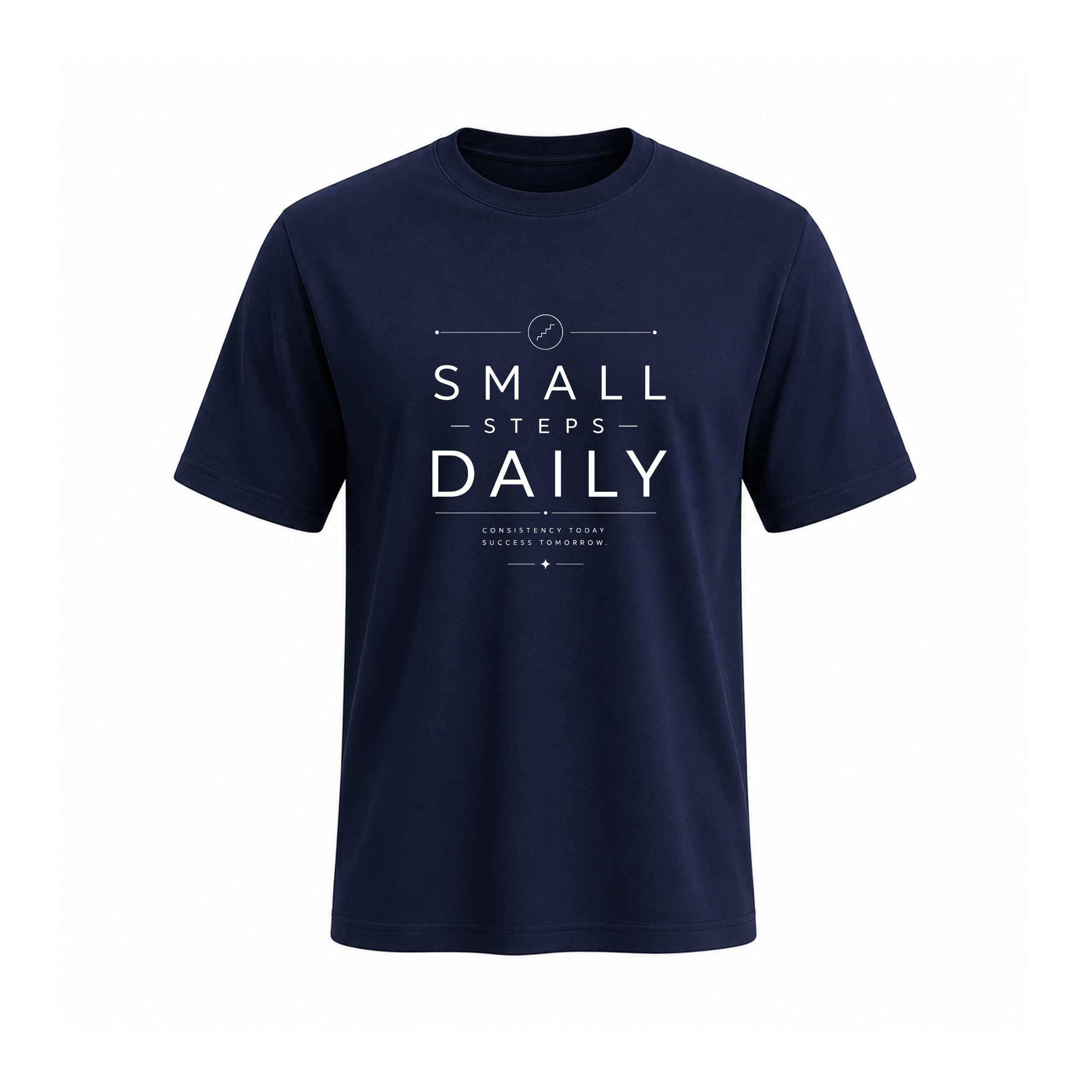 SIIEGE Small Steps Daily Soft Cotton T-Shirt For Men