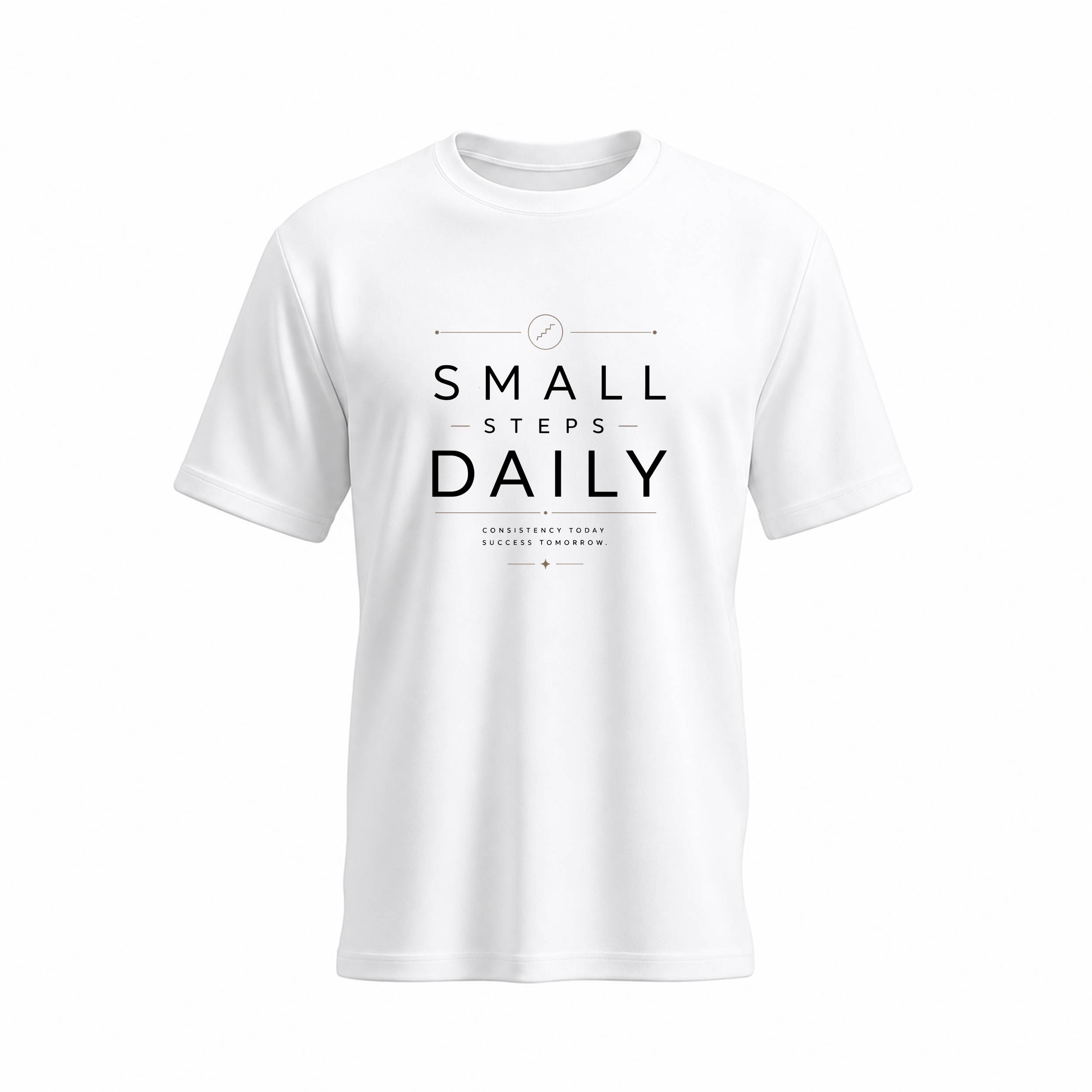 SIIEGE Small Steps Daily Soft Cotton T-Shirt For Men