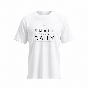SIIEGE Small Steps Daily Soft Cotton T-Shirt For Men