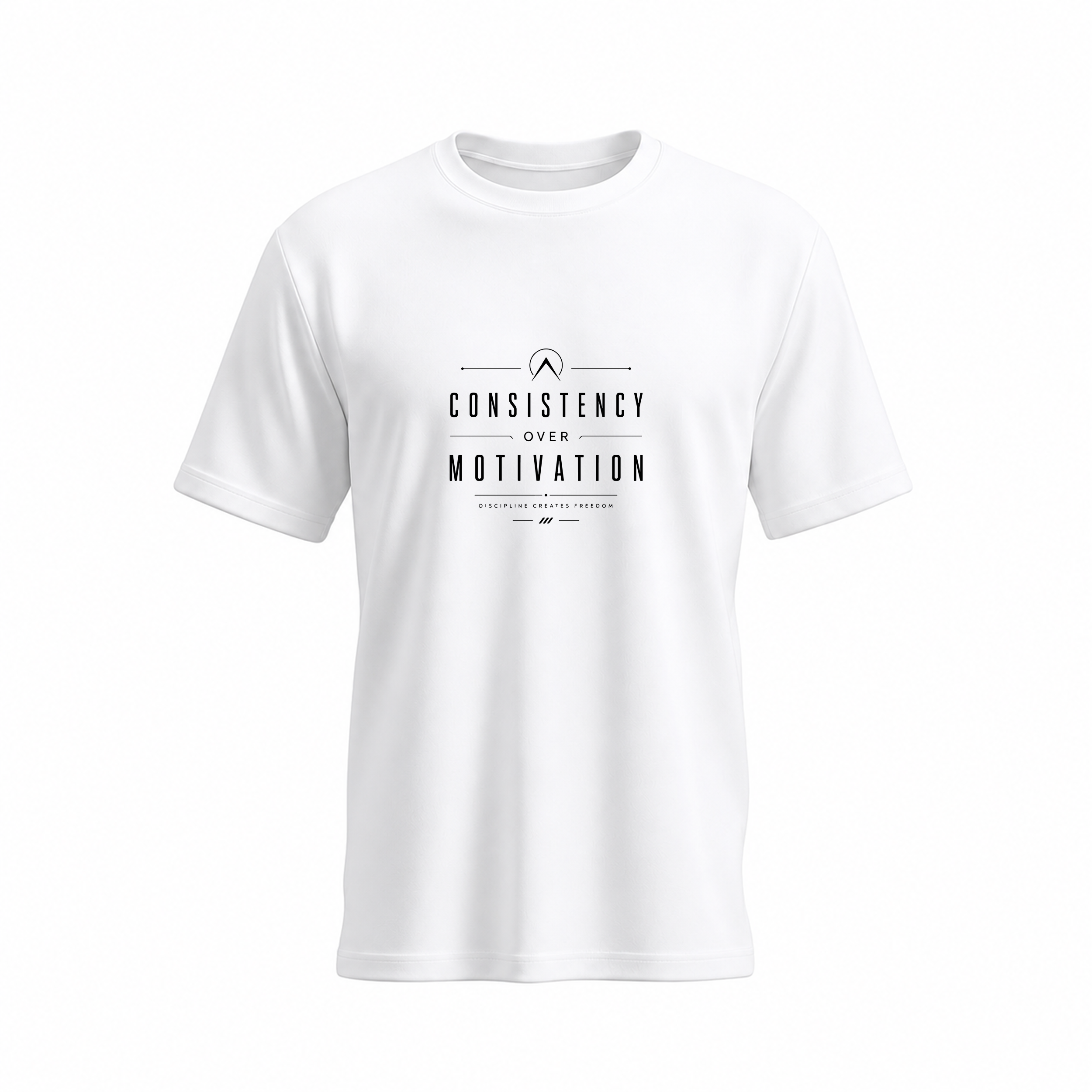SIIEGE Consistency Over Motivation Soft Cotton T-Shirt For Men