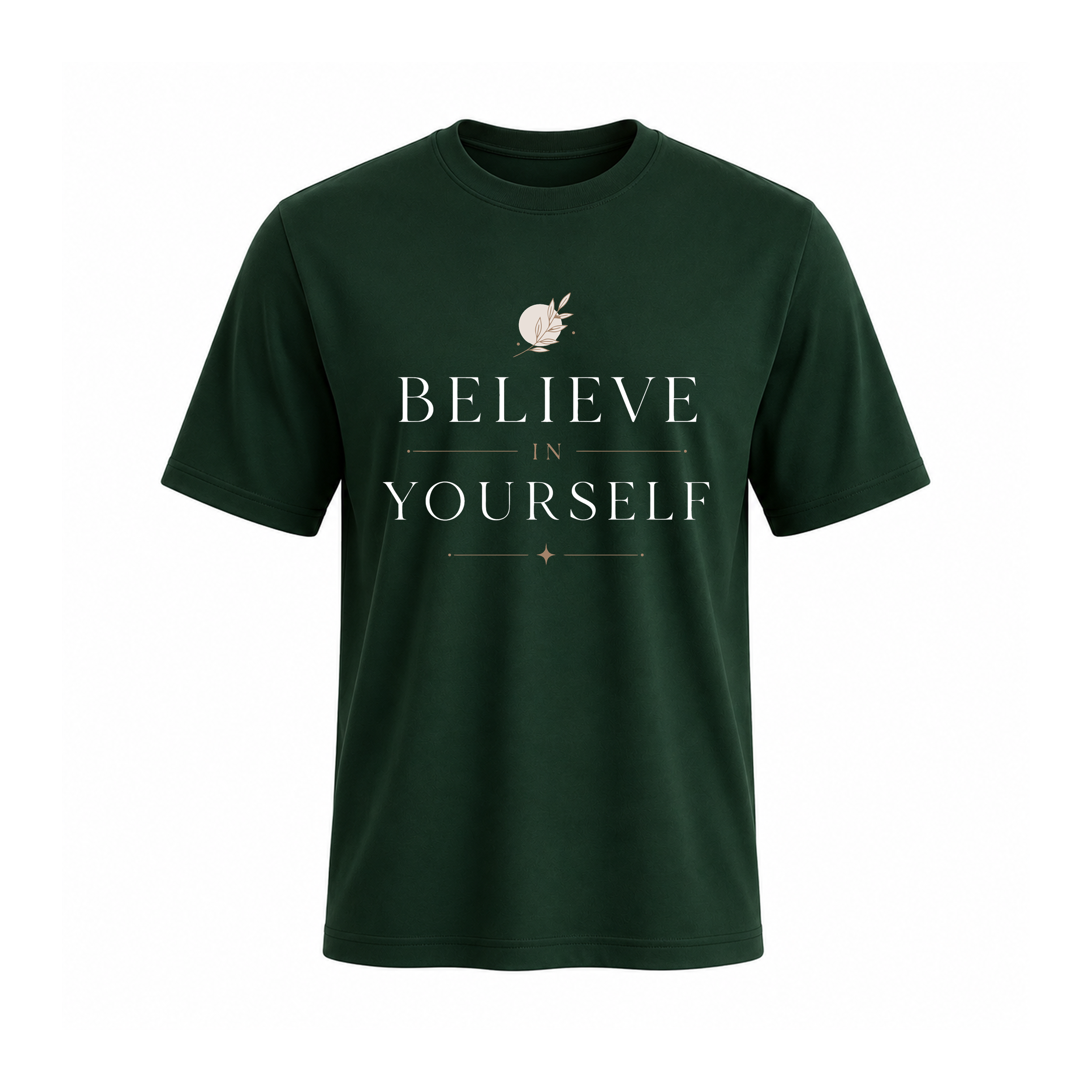 SIIEGE Believe Yourself Soft Cotton T-Shirt For Men