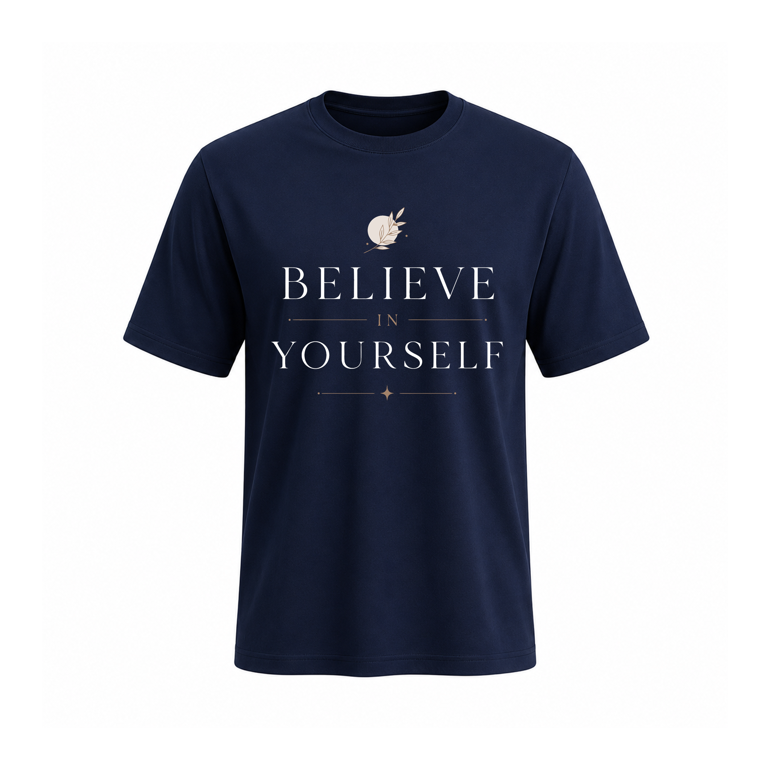 SIIEGE Believe Yourself Soft Cotton T-Shirt For Men