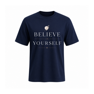 SIIEGE Believe Yourself Soft Cotton T-Shirt For Men