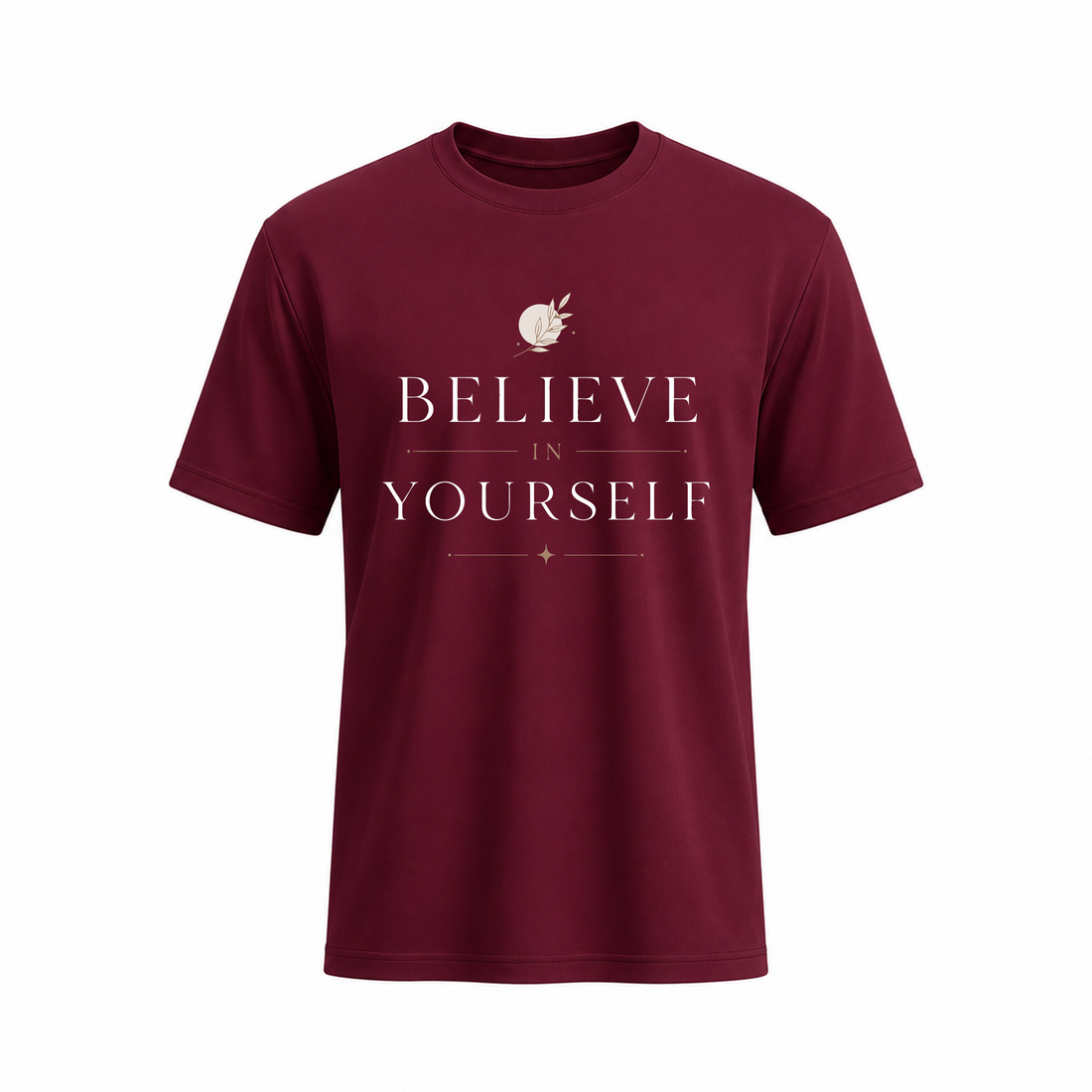 SIIEGE Believe Yourself Soft Cotton T-Shirt For Men