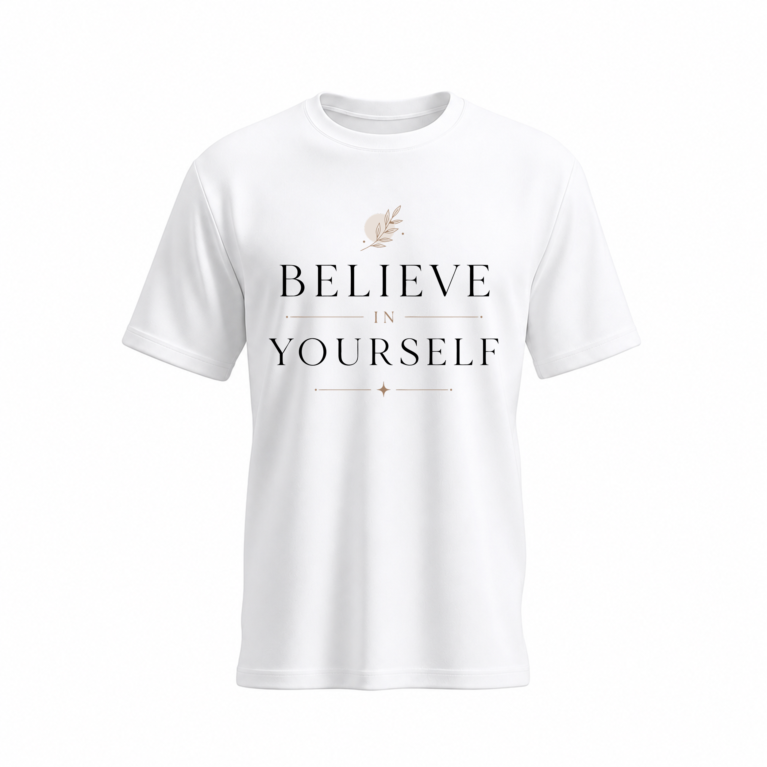 SIIEGE Believe Yourself Soft Cotton T-Shirt For Men