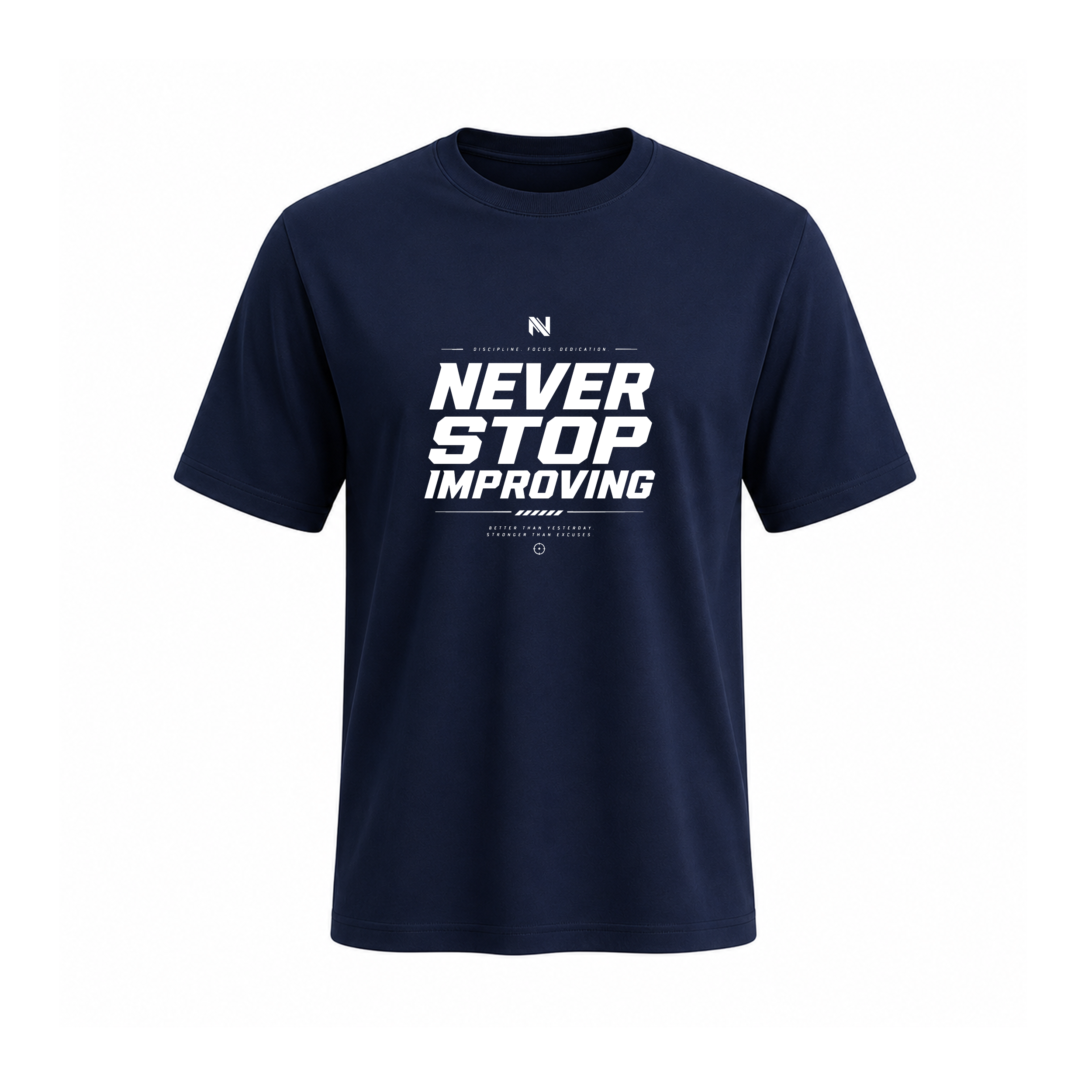 SIIEGE Never Stop Emproving Soft Cotton T-Shirt For Men