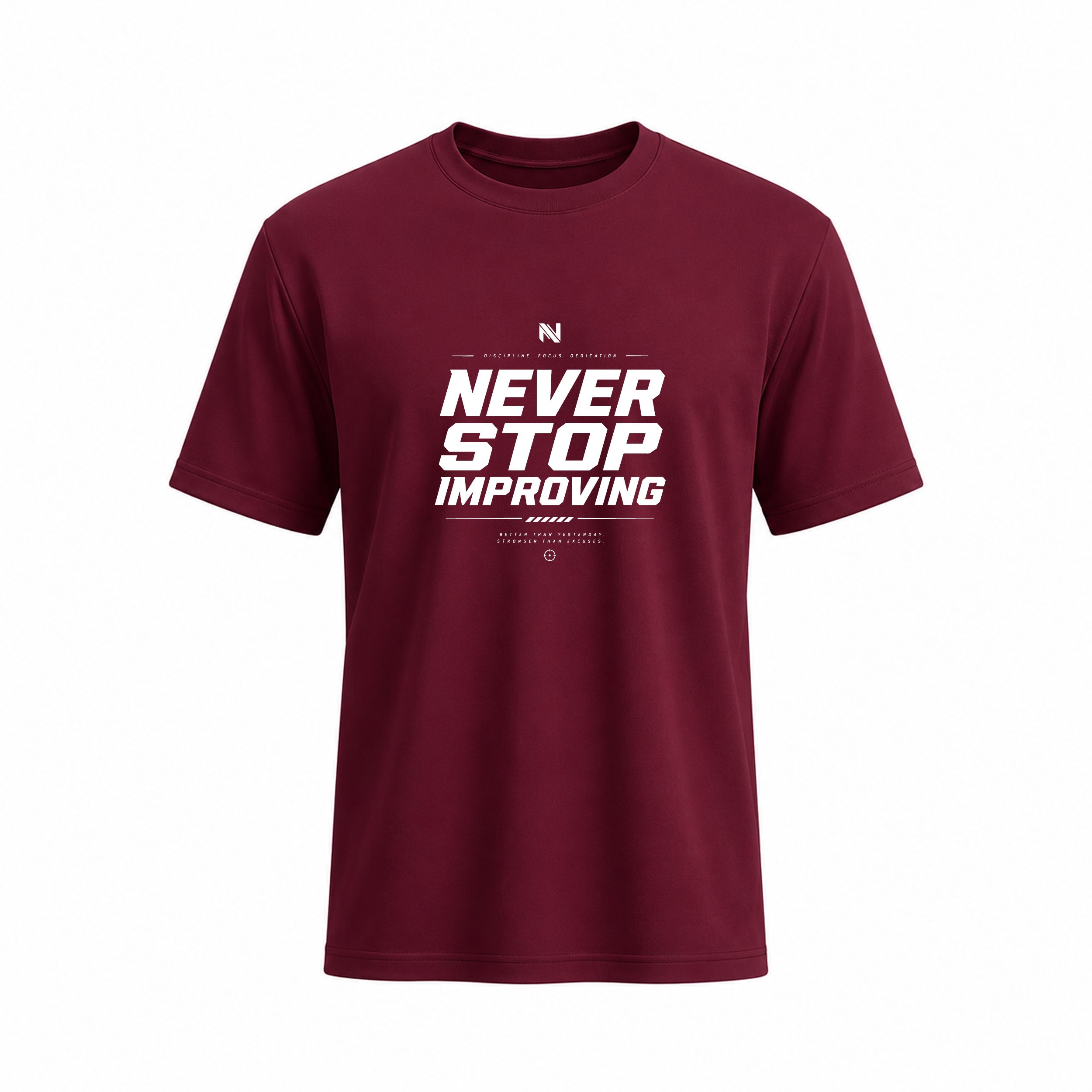 SIIEGE Never Stop Emproving Soft Cotton T-Shirt For Men