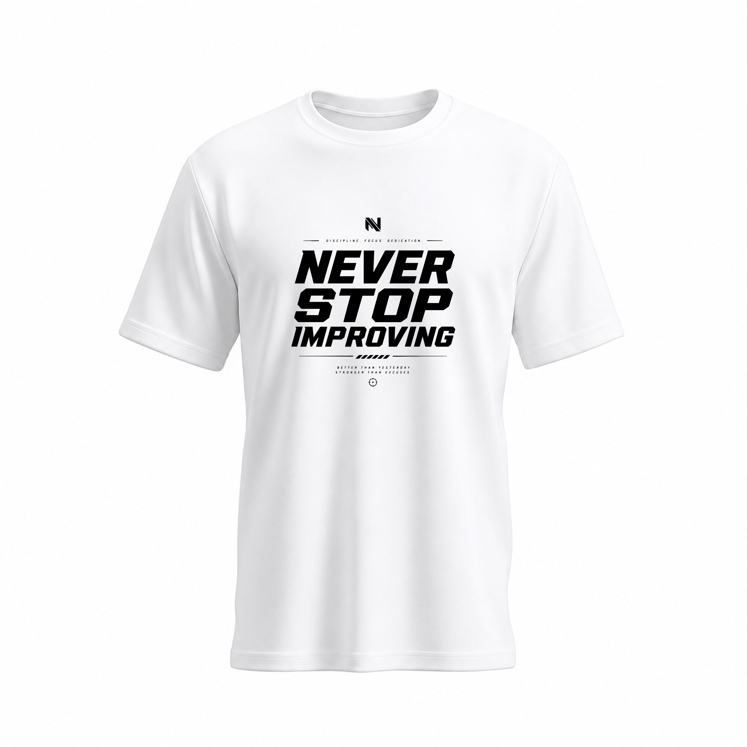 SIIEGE Never Stop Emproving Soft Cotton T-Shirt For Men