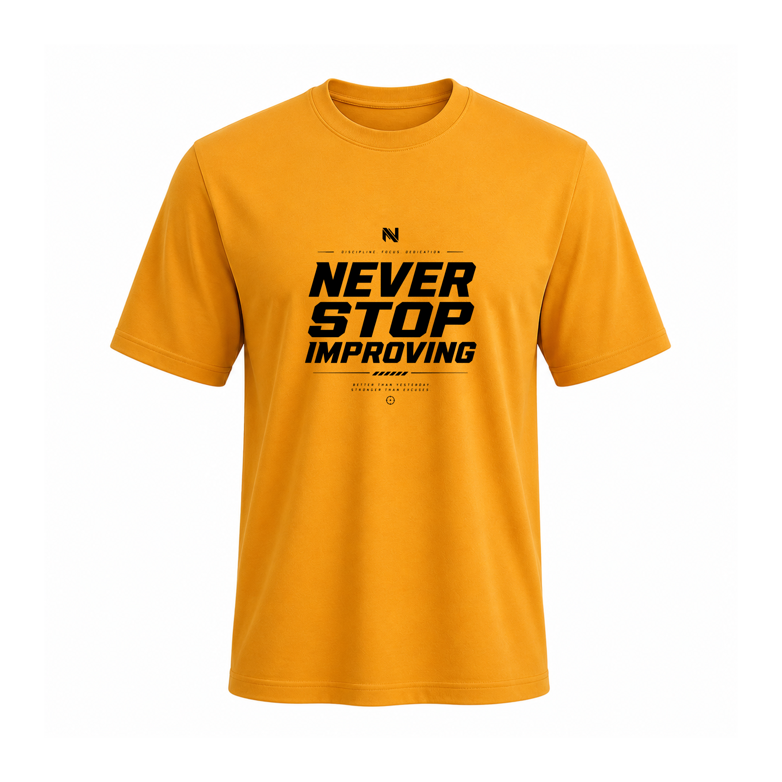 SIIEGE Never Stop Emproving Soft Cotton T-Shirt For Men