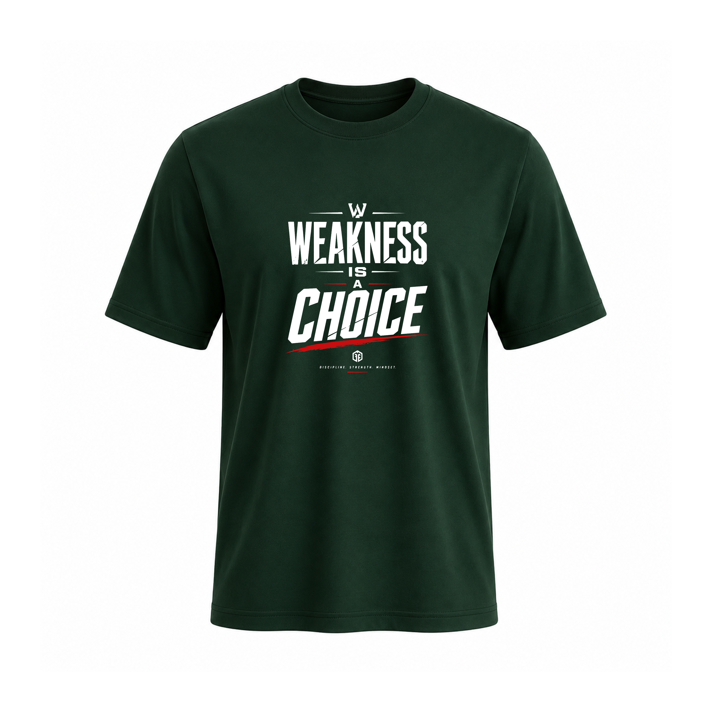 SIIEGE Weakness Is a Choice Soft Cotton T-Shirt For Men