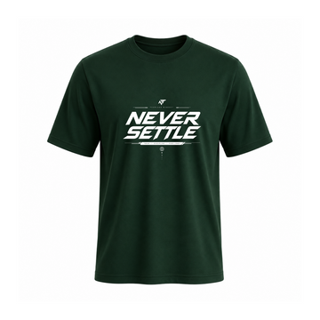SIIEGE Never Settle Soft Cotton T-Shirt For Men