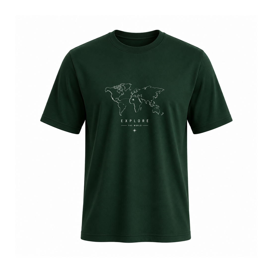 SIIEGE Explore The World Soft Cotton T-Shirt For Men