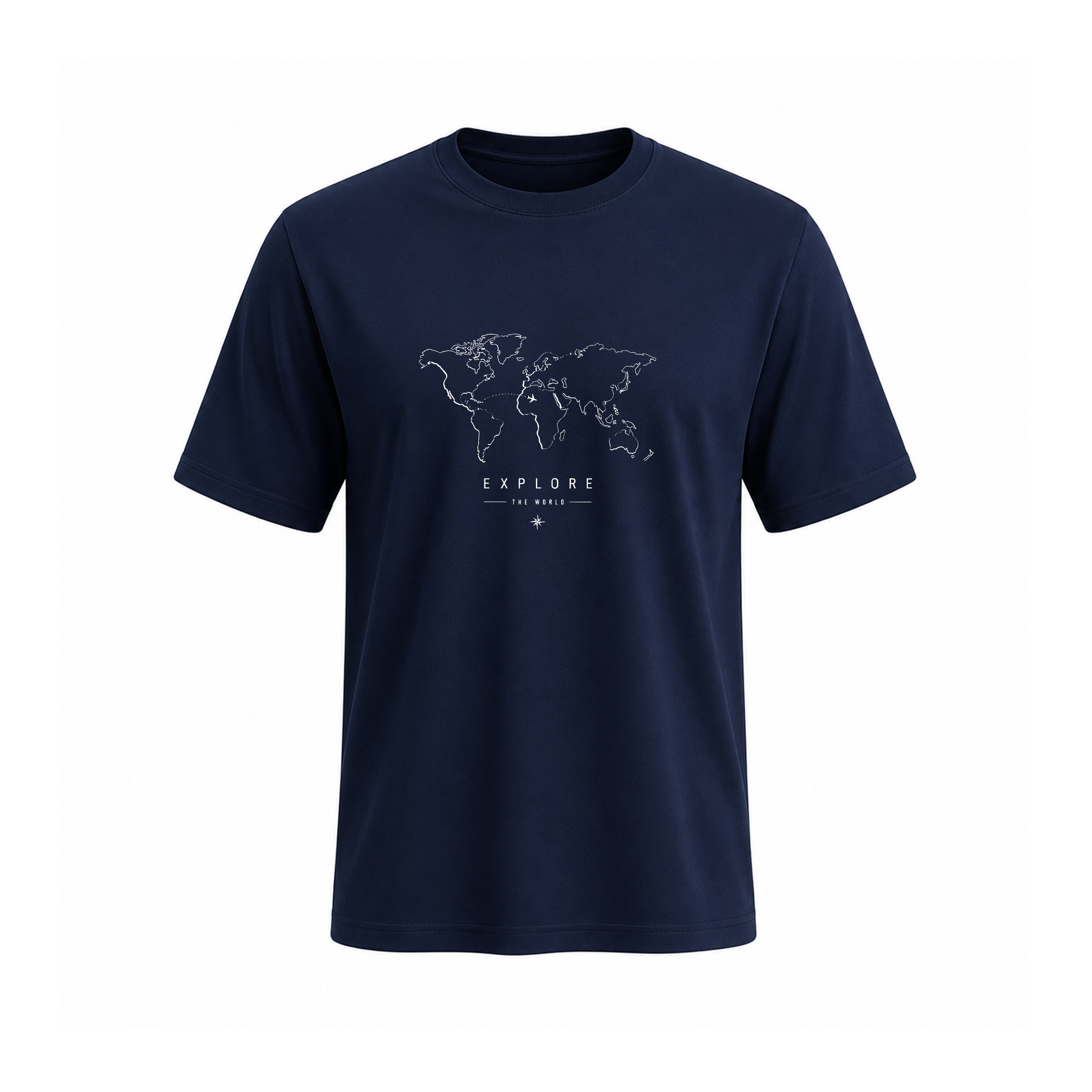 SIIEGE Explore The World Soft Cotton T-Shirt For Men