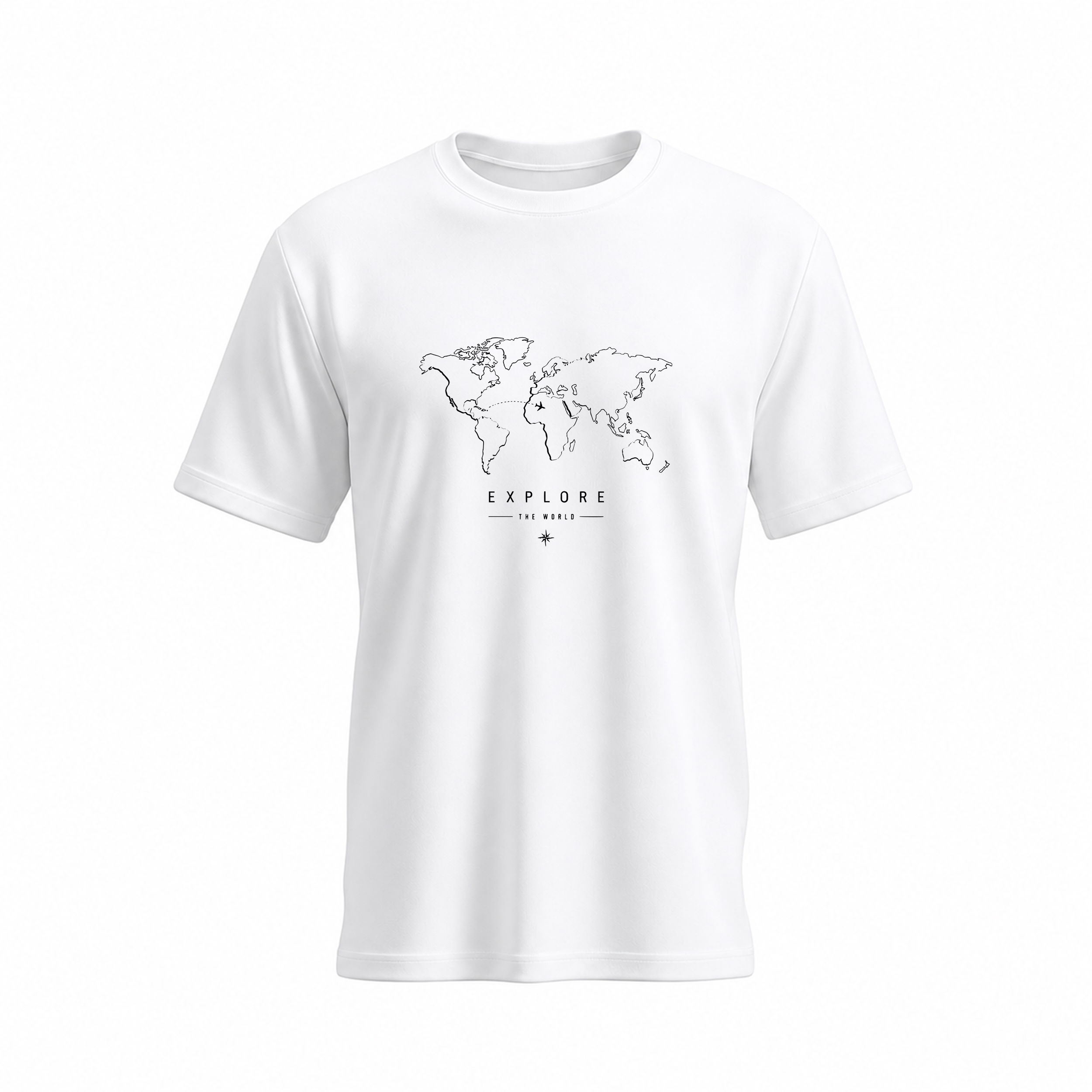 SIIEGE Explore The World Soft Cotton T-Shirt For Men