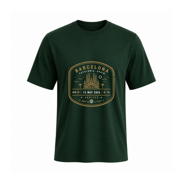 SIIEGE Barcelona Soft Round Neck Cotton T-Shirt For Men