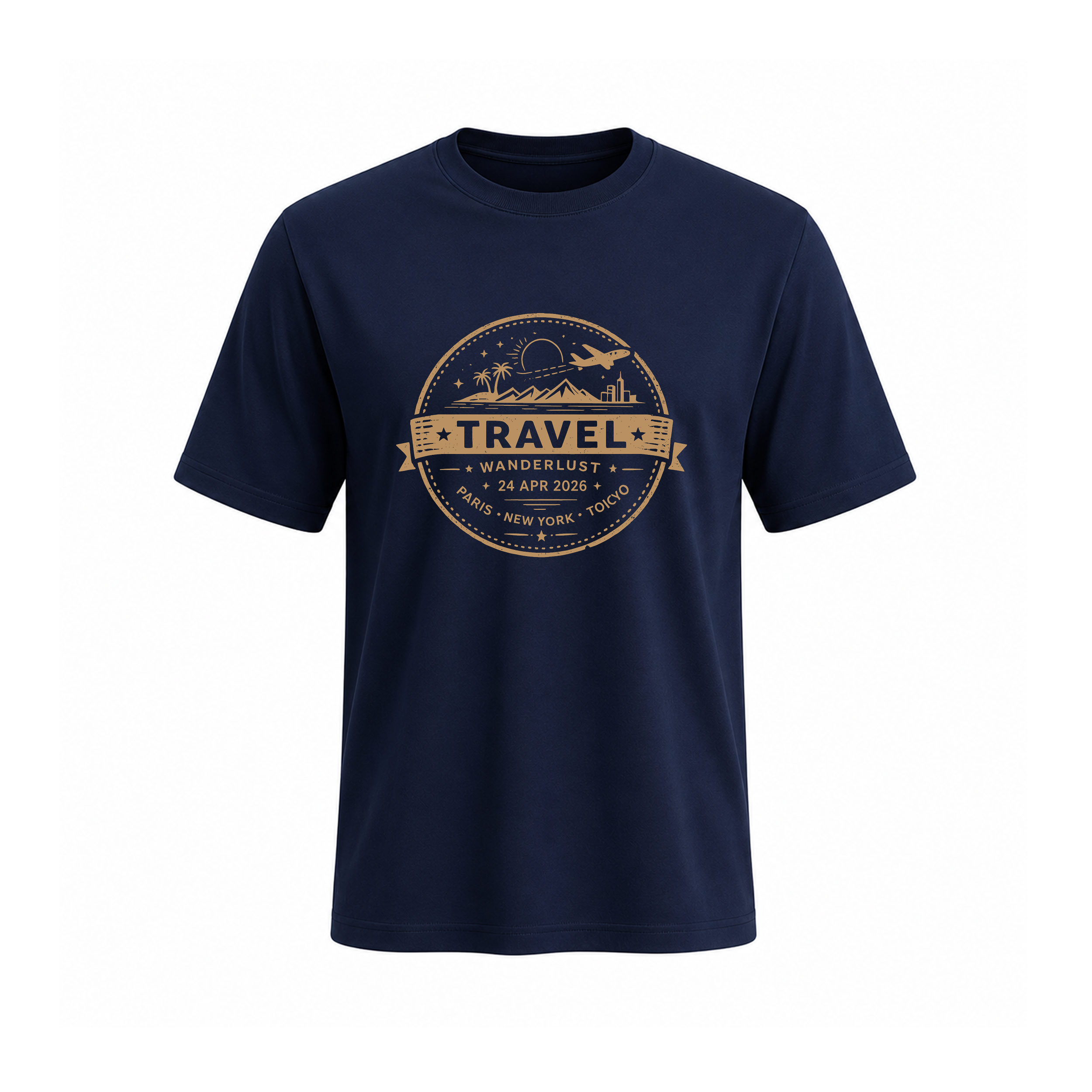 SIIEGE Travel Wanderlust Soft  Cotton T-Shirt For Men