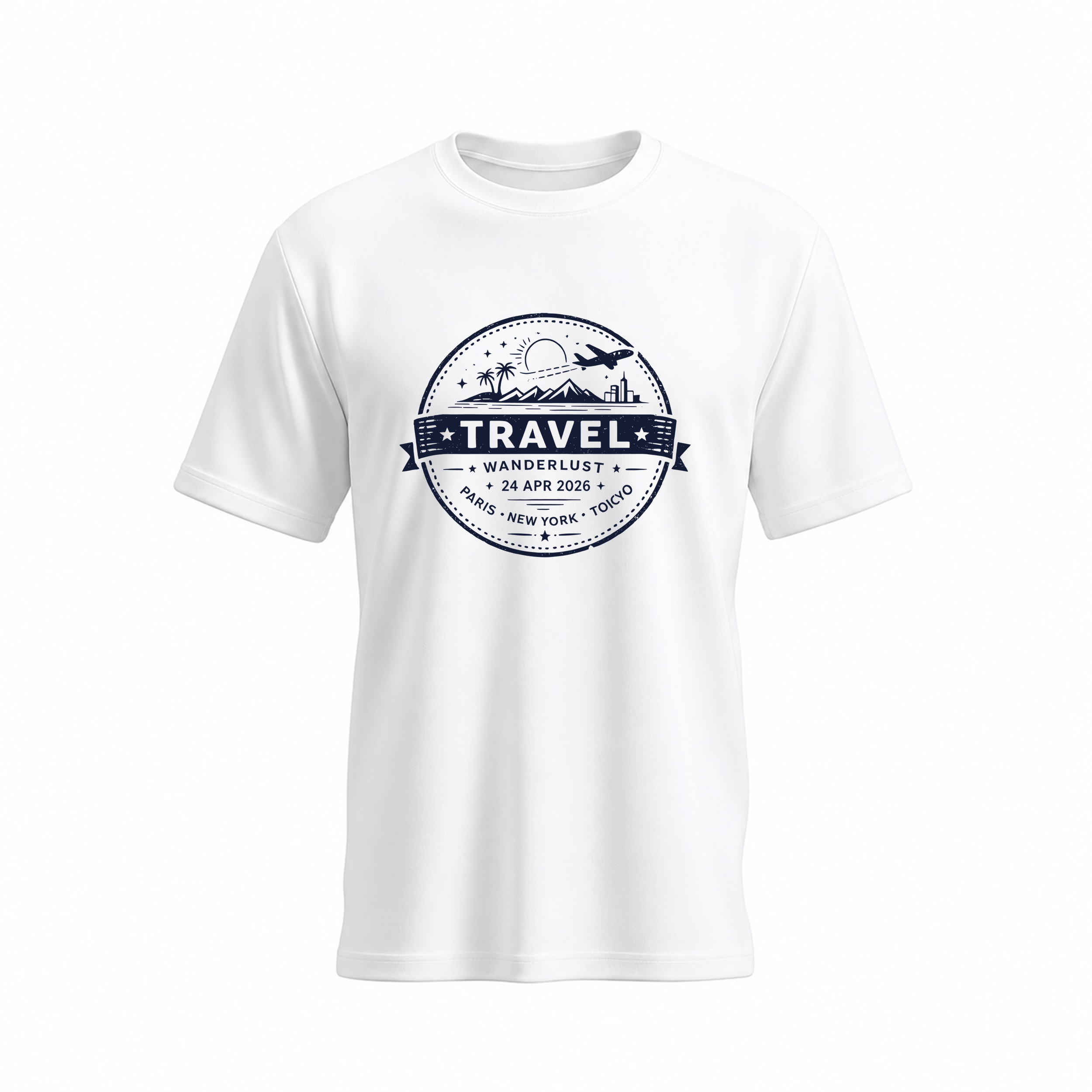 SIIEGE Travel Wanderlust Soft  Cotton T-Shirt For Men