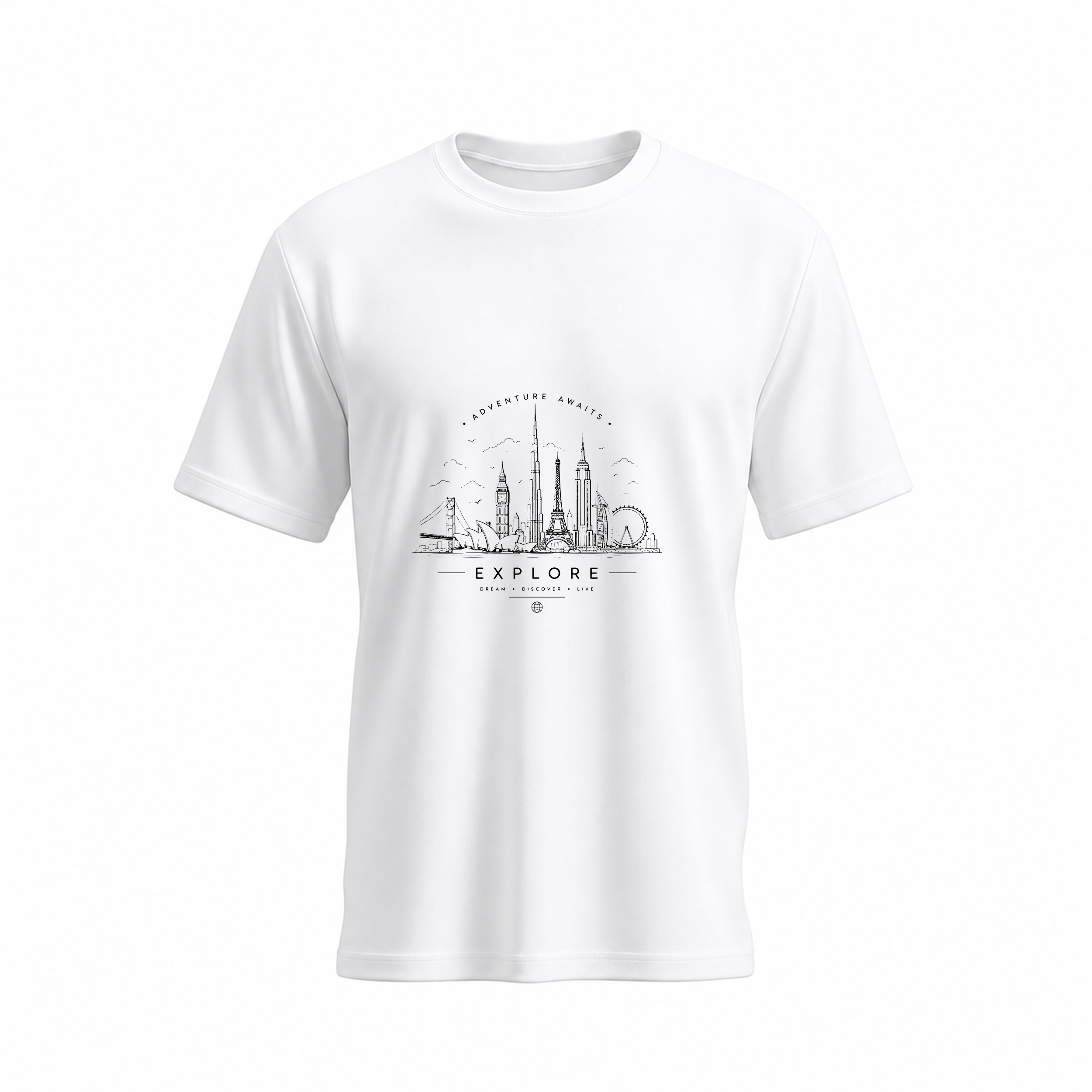 SIIEGE Explore Dream Soft  Cotton T-Shirt For Men