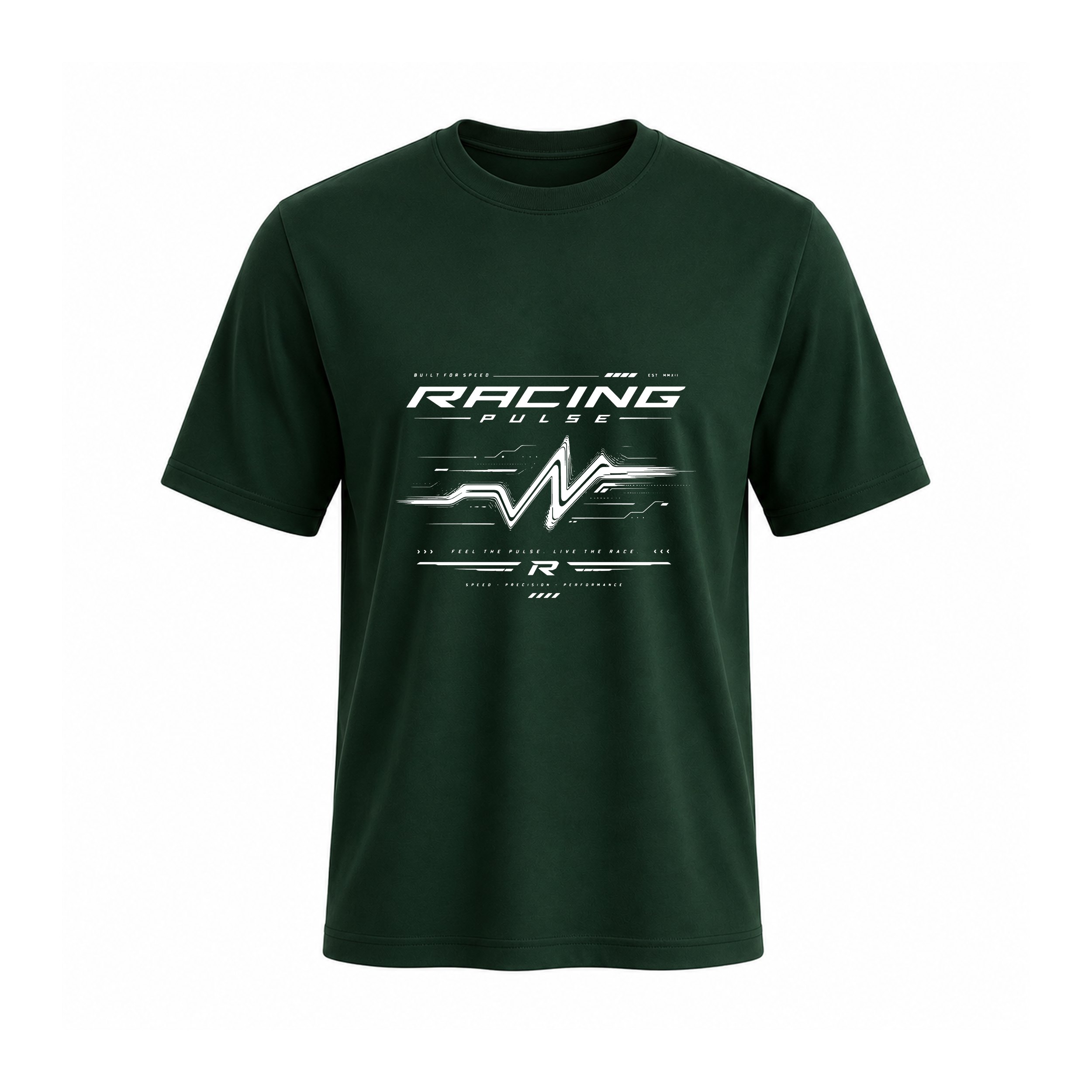 SIIEGE Racing Pulse Round Neck Soft Cotton T-Shirt For Men