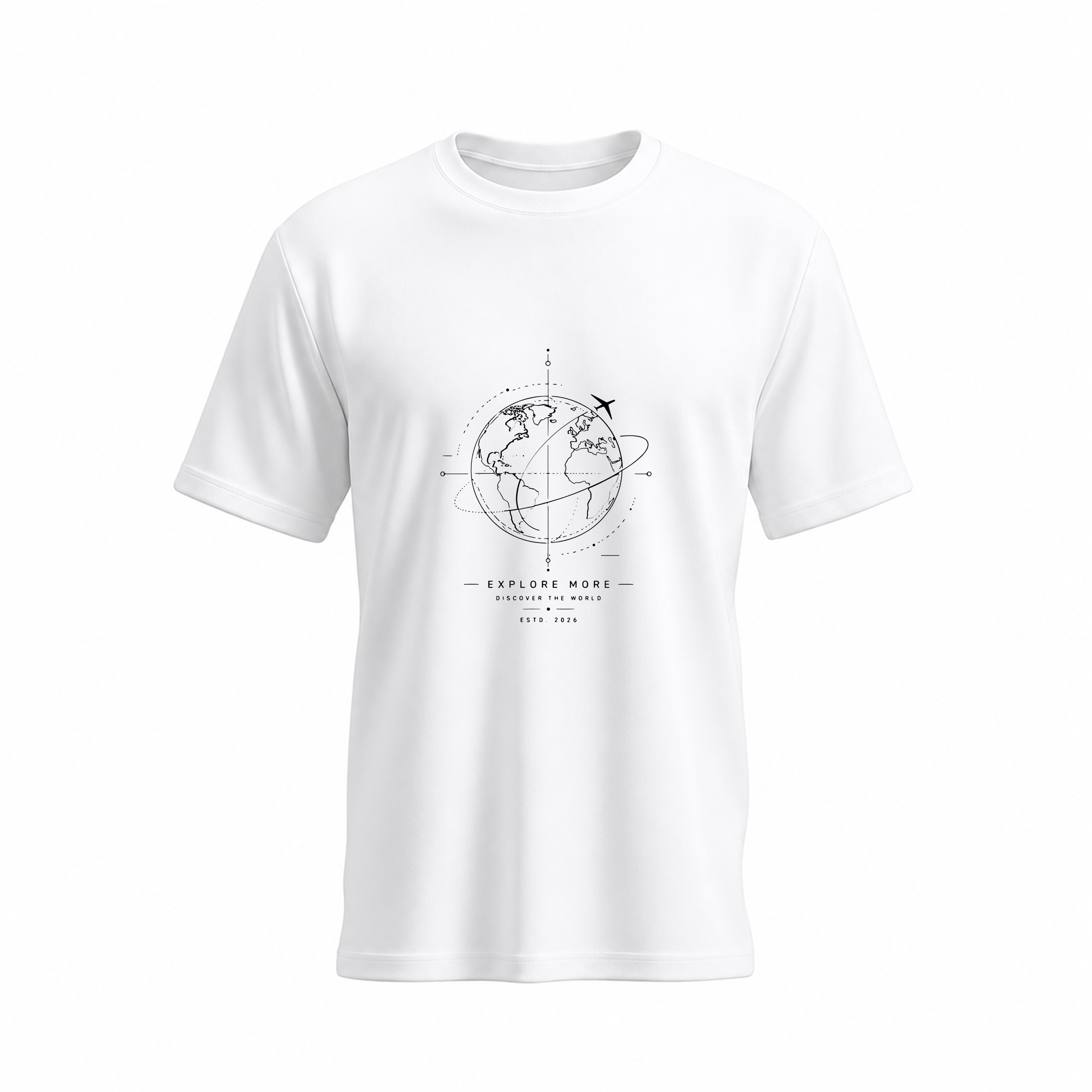 SIIEGE Discover The World Soft Cotton T-Shirt For Men