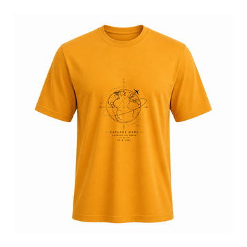 SIIEGE Discover The World Soft Cotton T-Shirt For Men