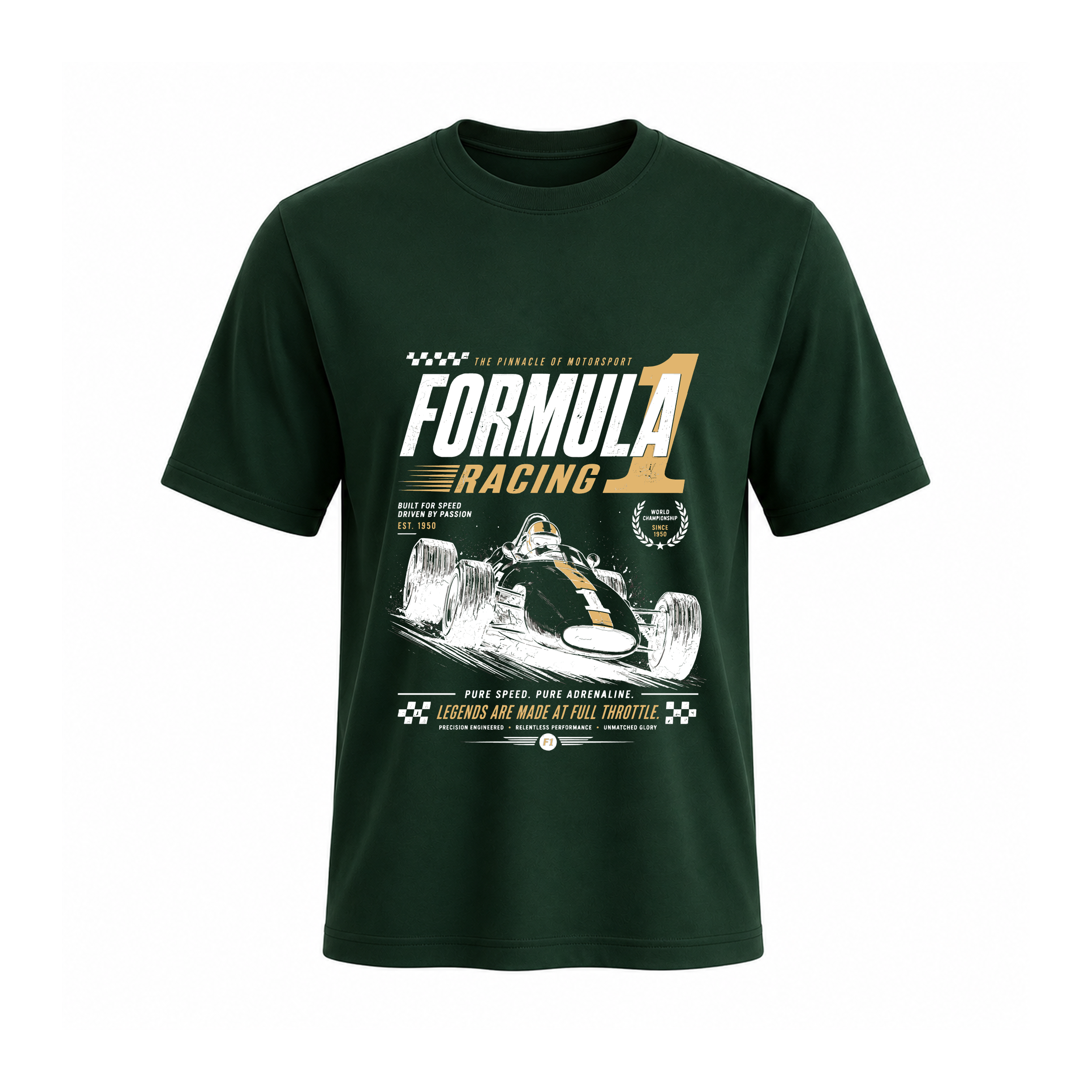 SIIEGE Formula Racing Soft Cotton T-Shirt For Men