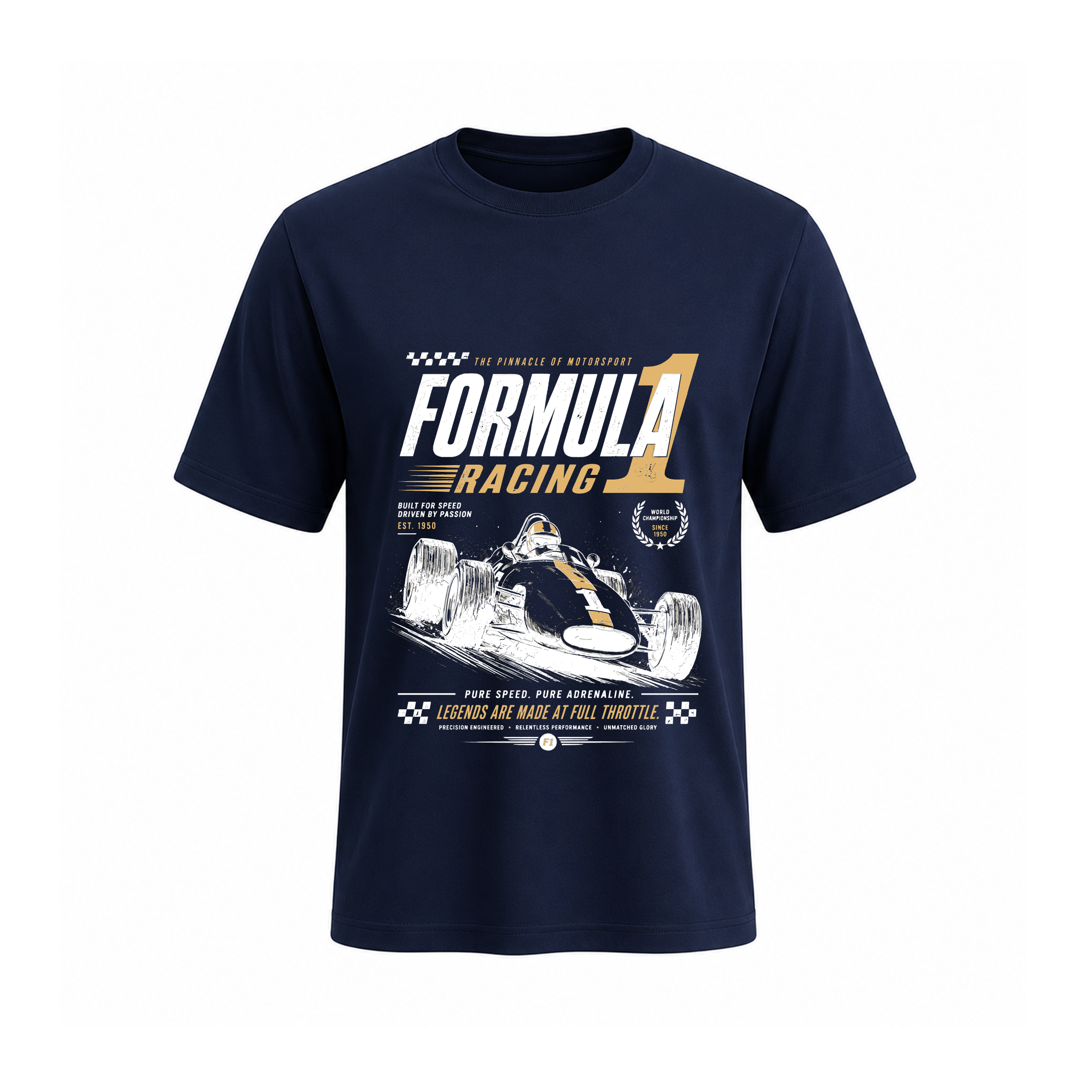 SIIEGE Formula Racing Soft Cotton T-Shirt For Men