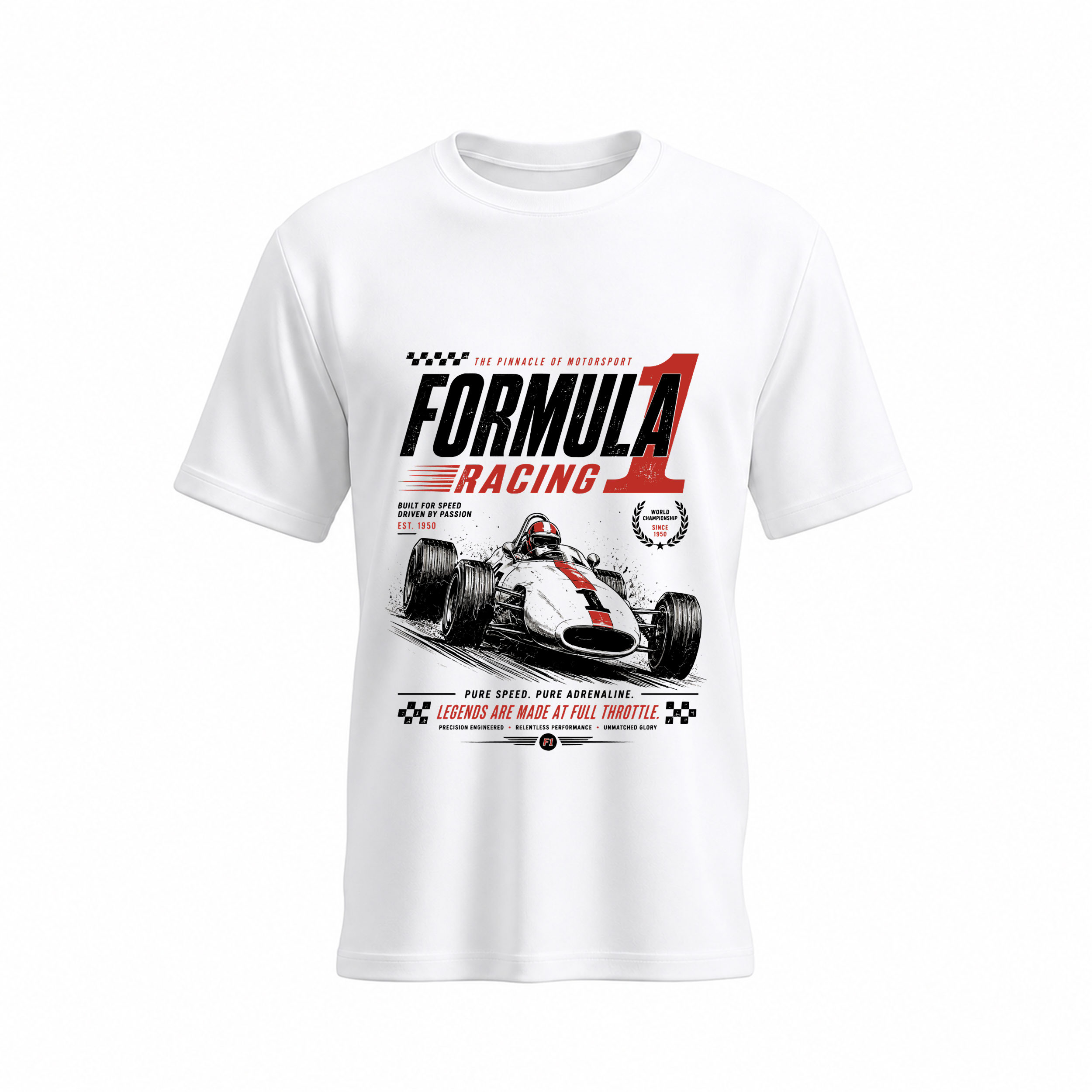 SIIEGE Formula Racing Soft Cotton T-Shirt For Men