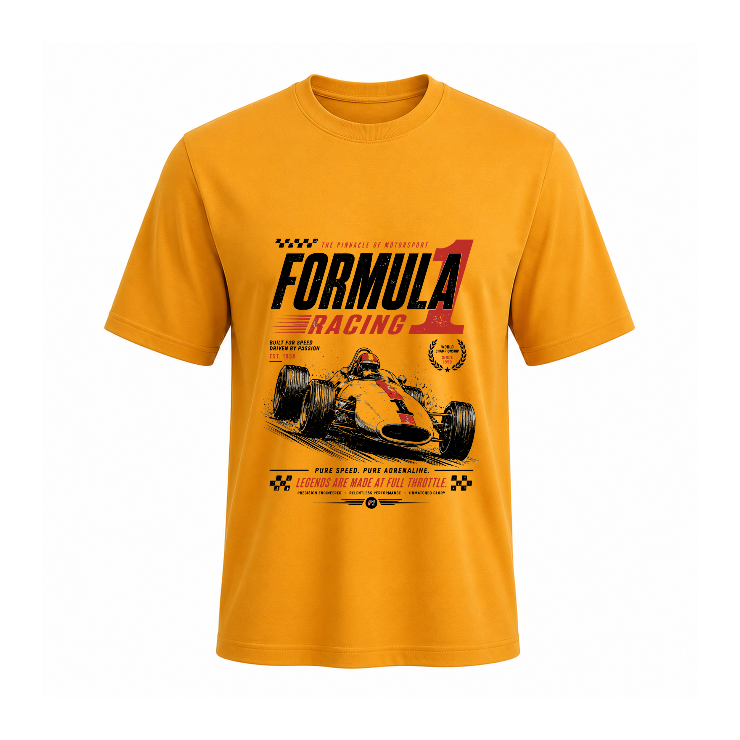 SIIEGE Formula Racing Soft Cotton T-Shirt For Men
