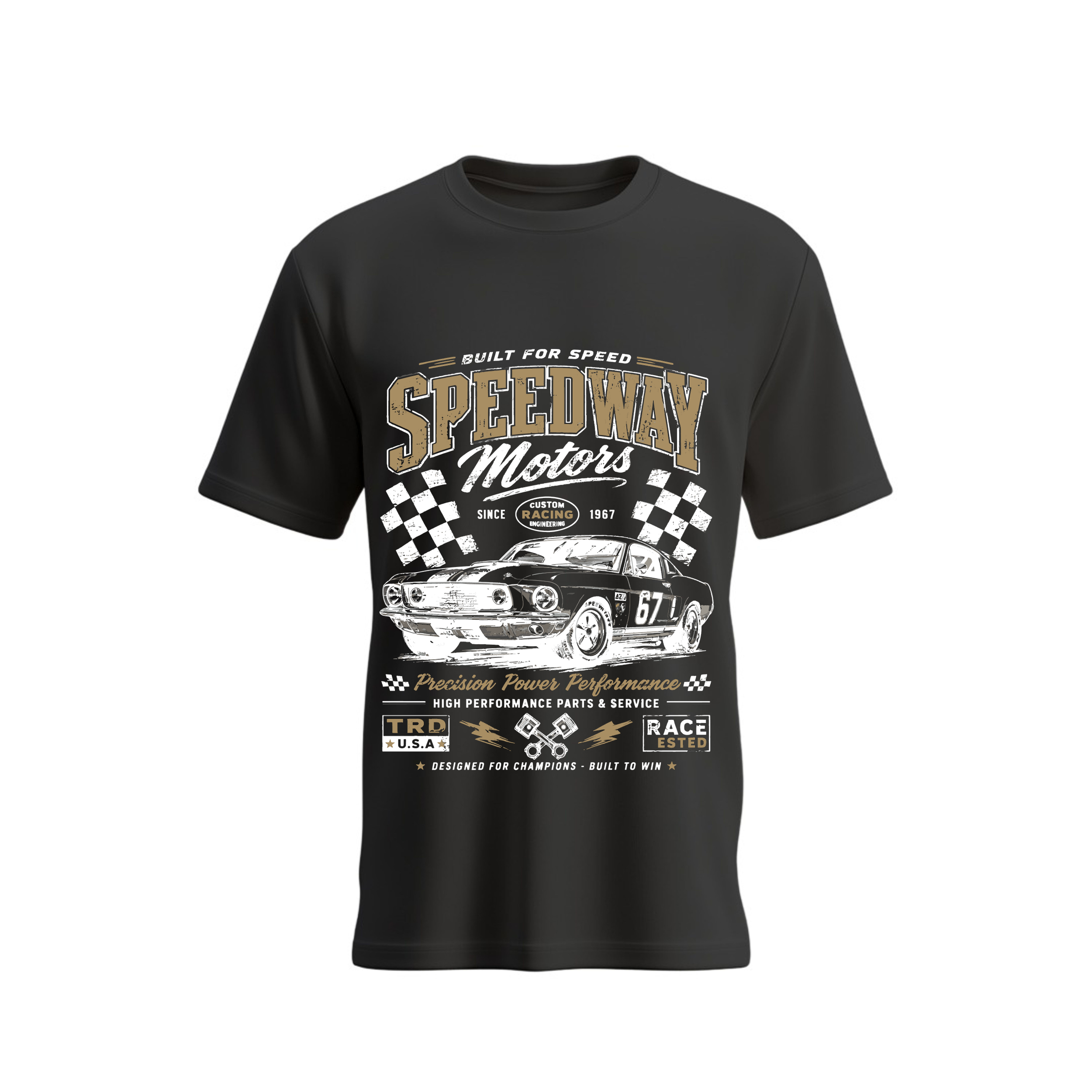 SIIEGE Built For Speed Soft Cotton T-Shirt For Men
