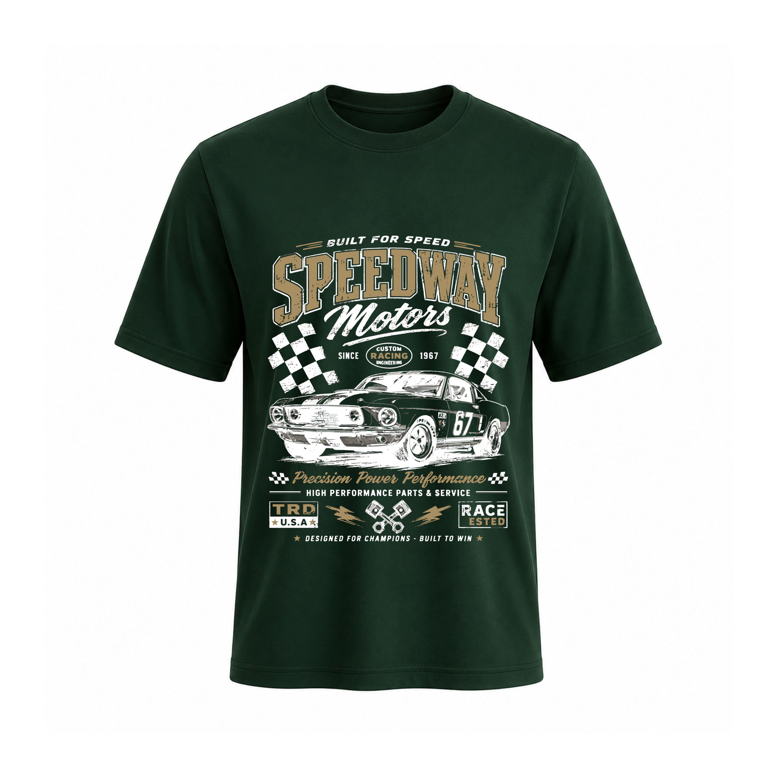 SIIEGE Built For Speed Soft Cotton T-Shirt For Men