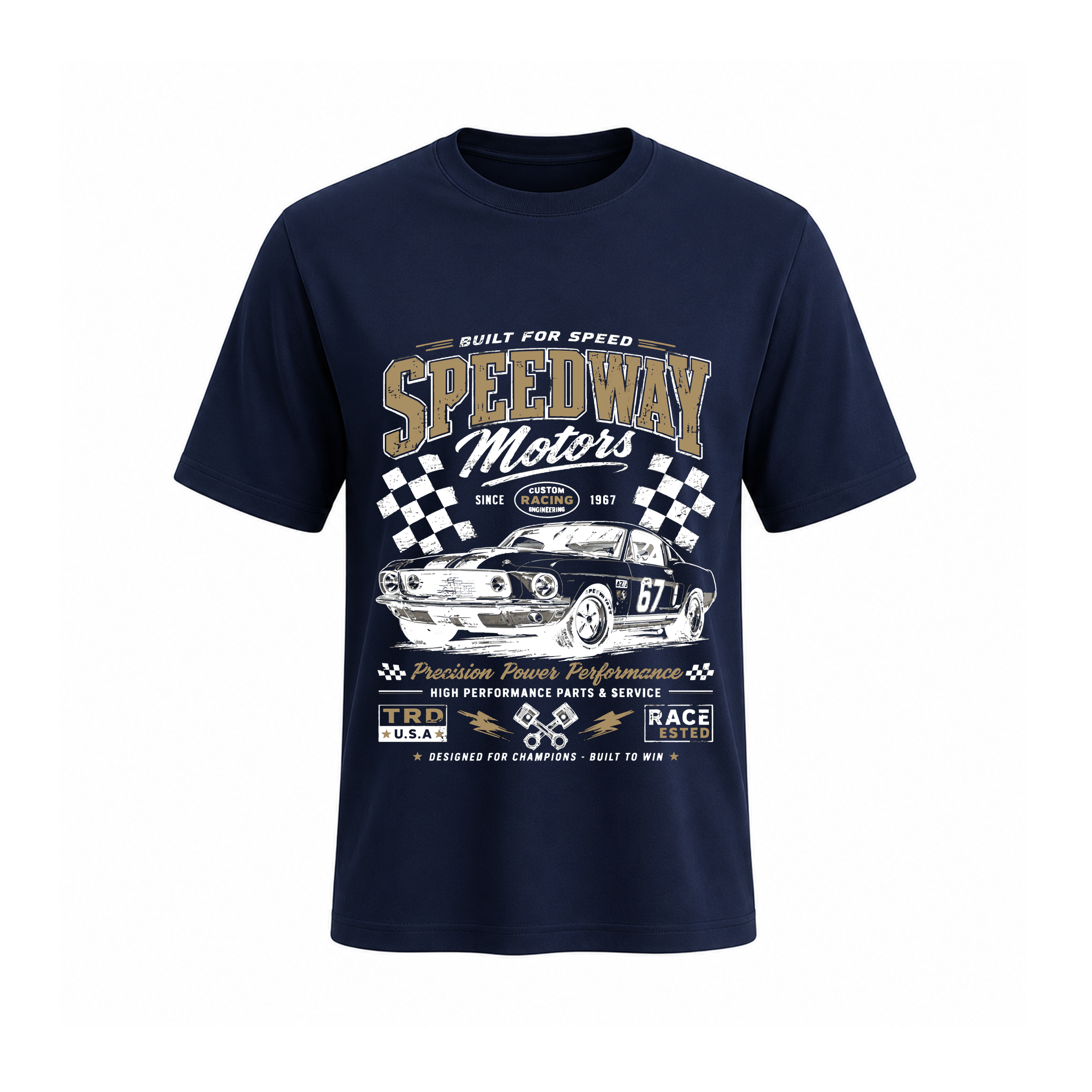 SIIEGE Built For Speed Soft Cotton T-Shirt For Men