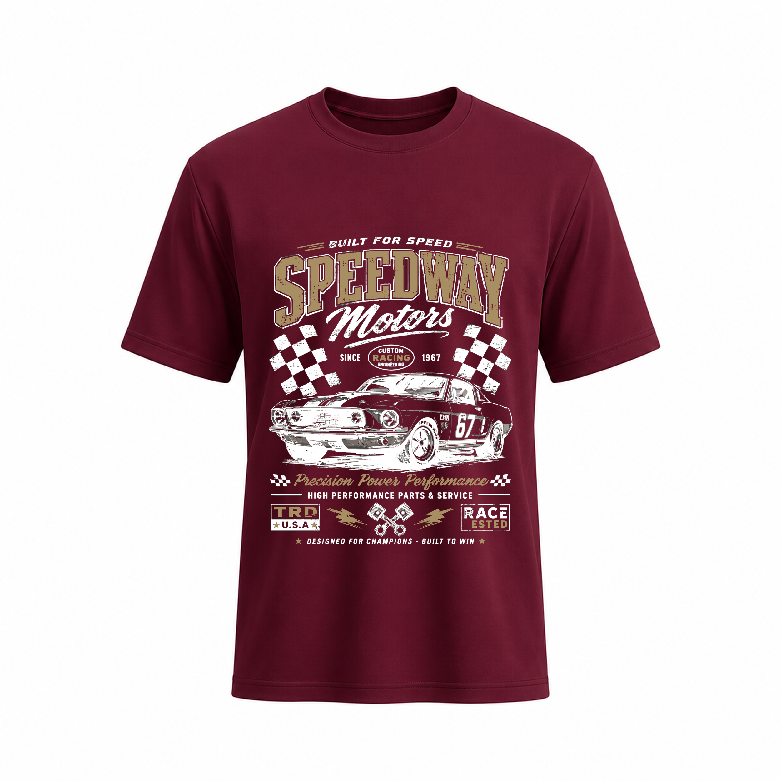 SIIEGE Built For Speed Soft Cotton T-Shirt For Men
