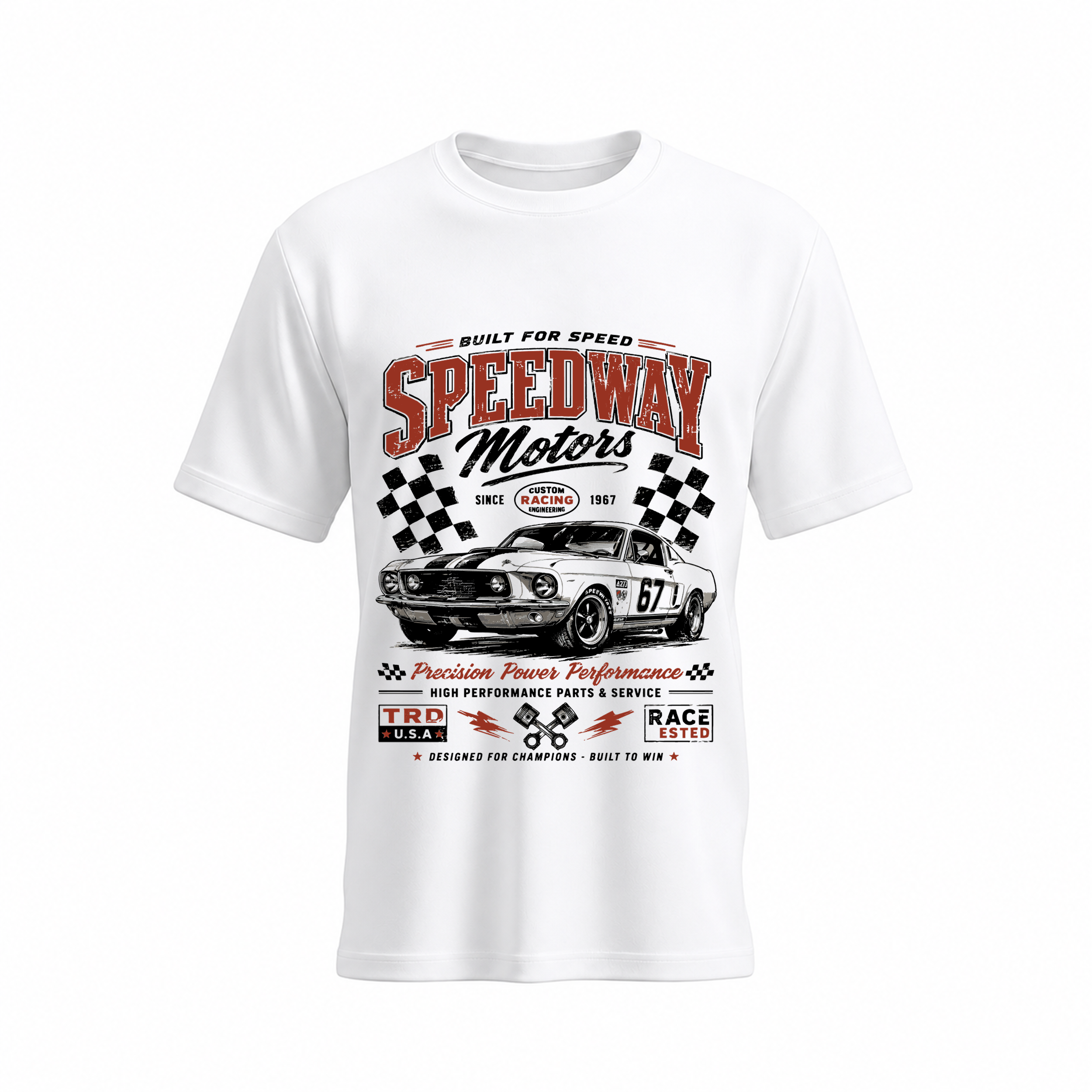 SIIEGE Built For Speed Soft Cotton T-Shirt For Men