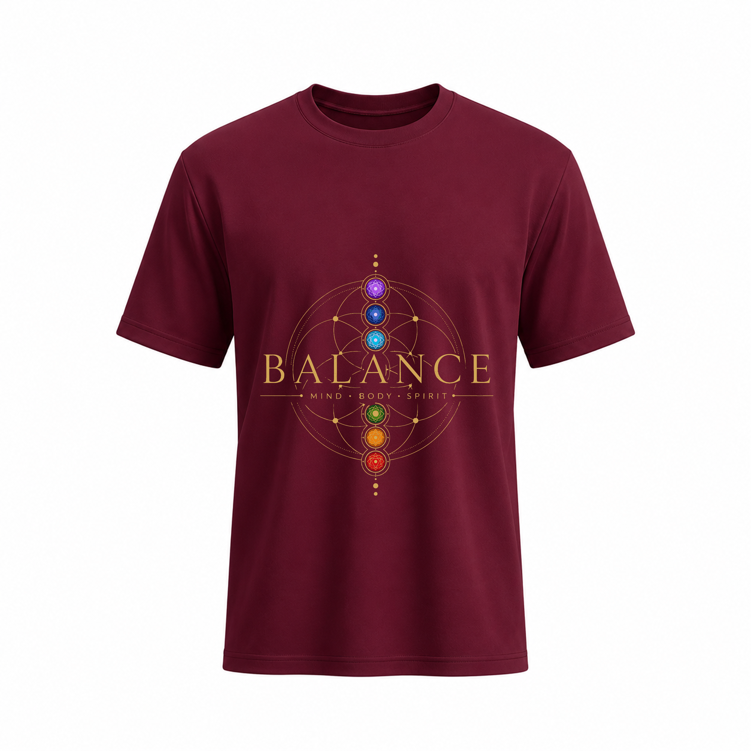 SIIEGE Balance Round Neck Soft Cotton T-Shirt For Men
