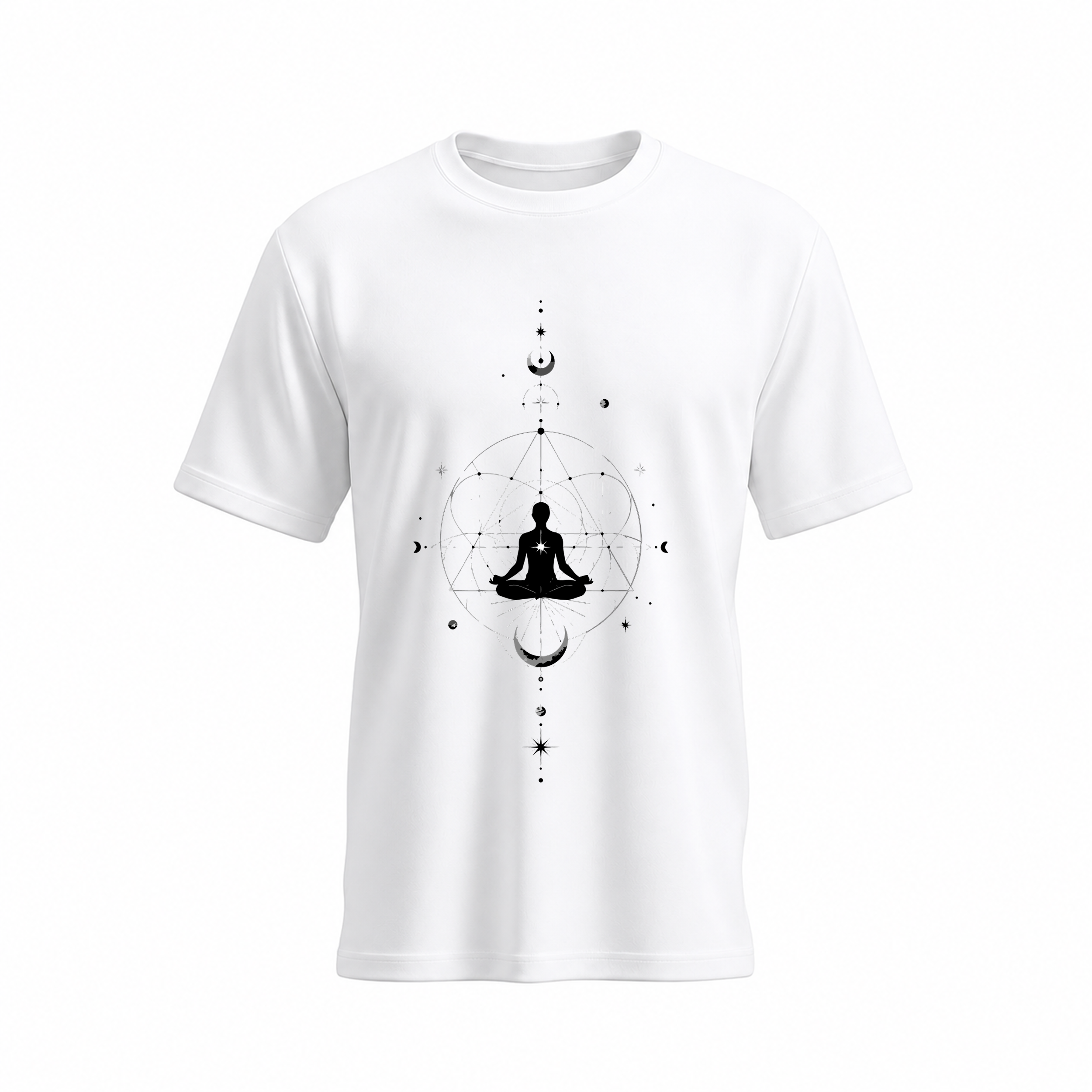 SIIEGE Yoga Chakra  Soft Cotton T-Shirt For Men
